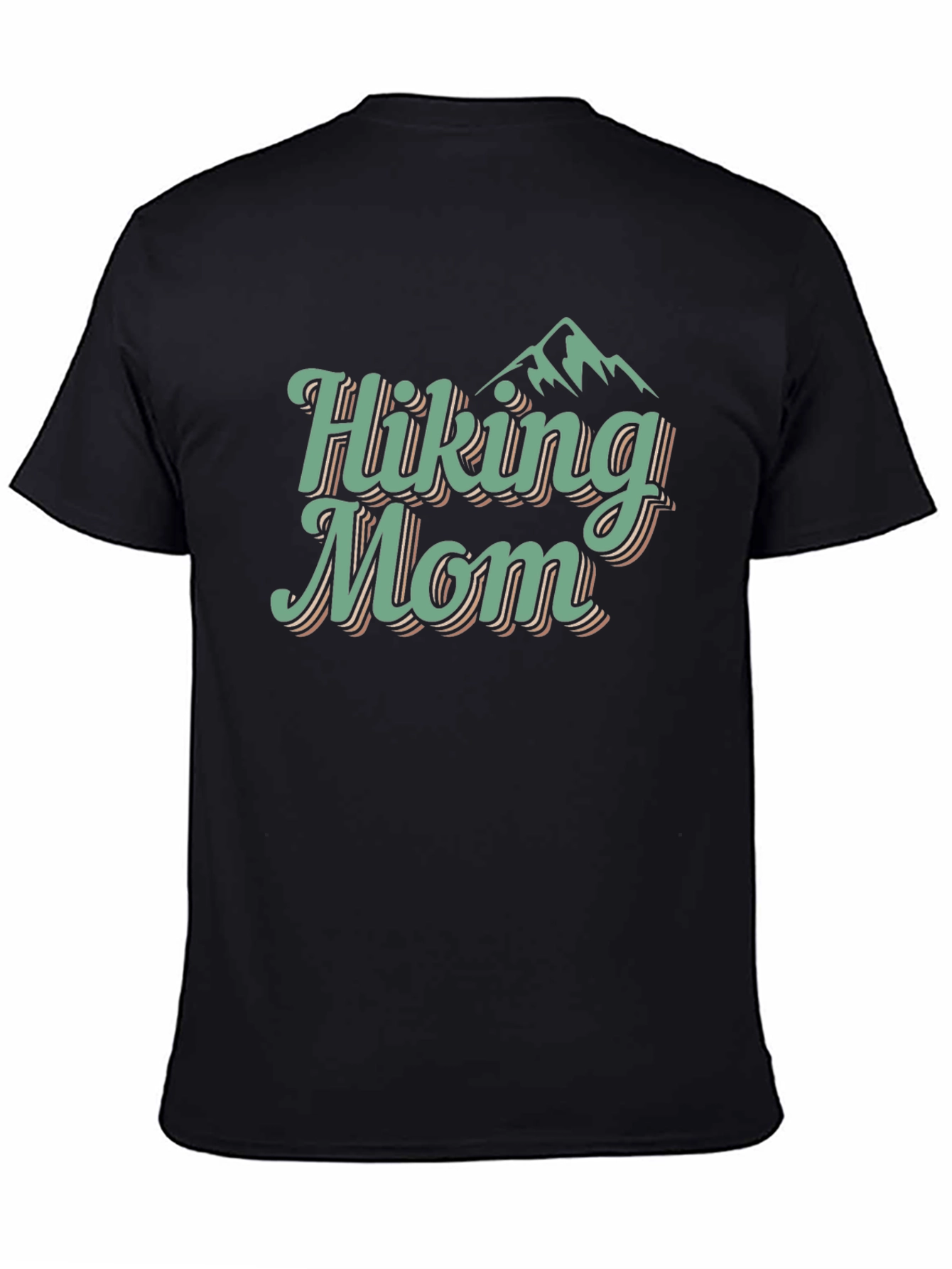 Black Hiking Mom Graphic Tee - Adventure Apparel view 4
