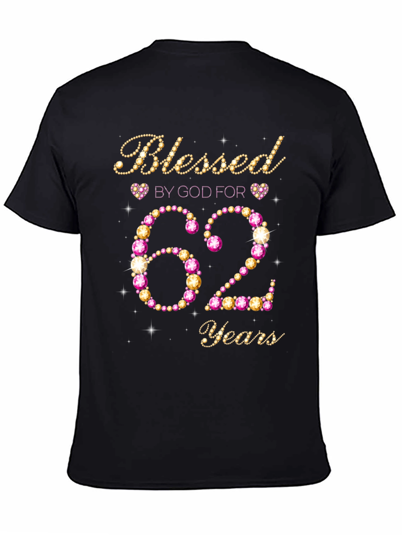 Blessed By God 62 Years Birthday T-Shirt - 4
