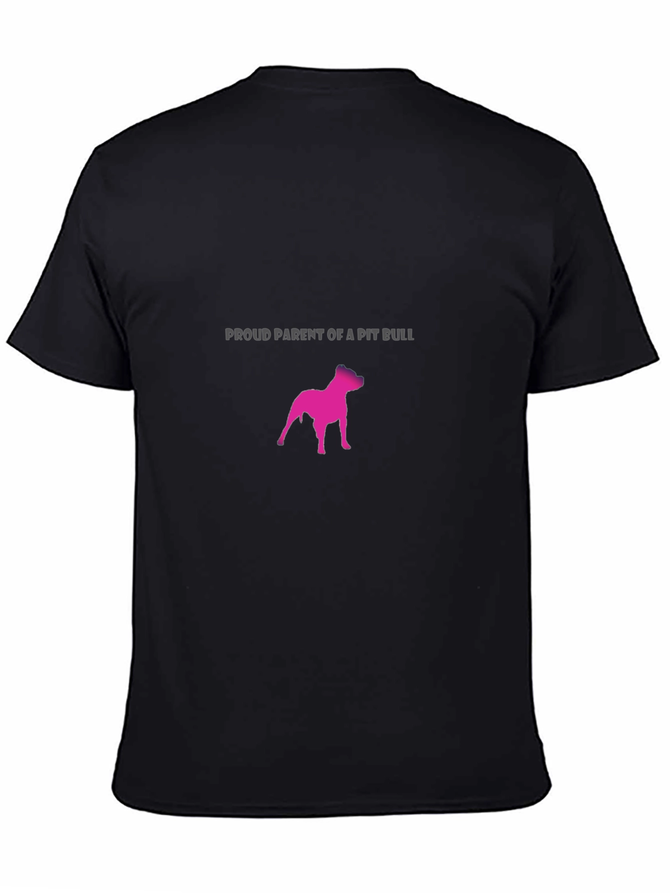 Black Proud Parent Pit Bull T-Shirt - Black view 4