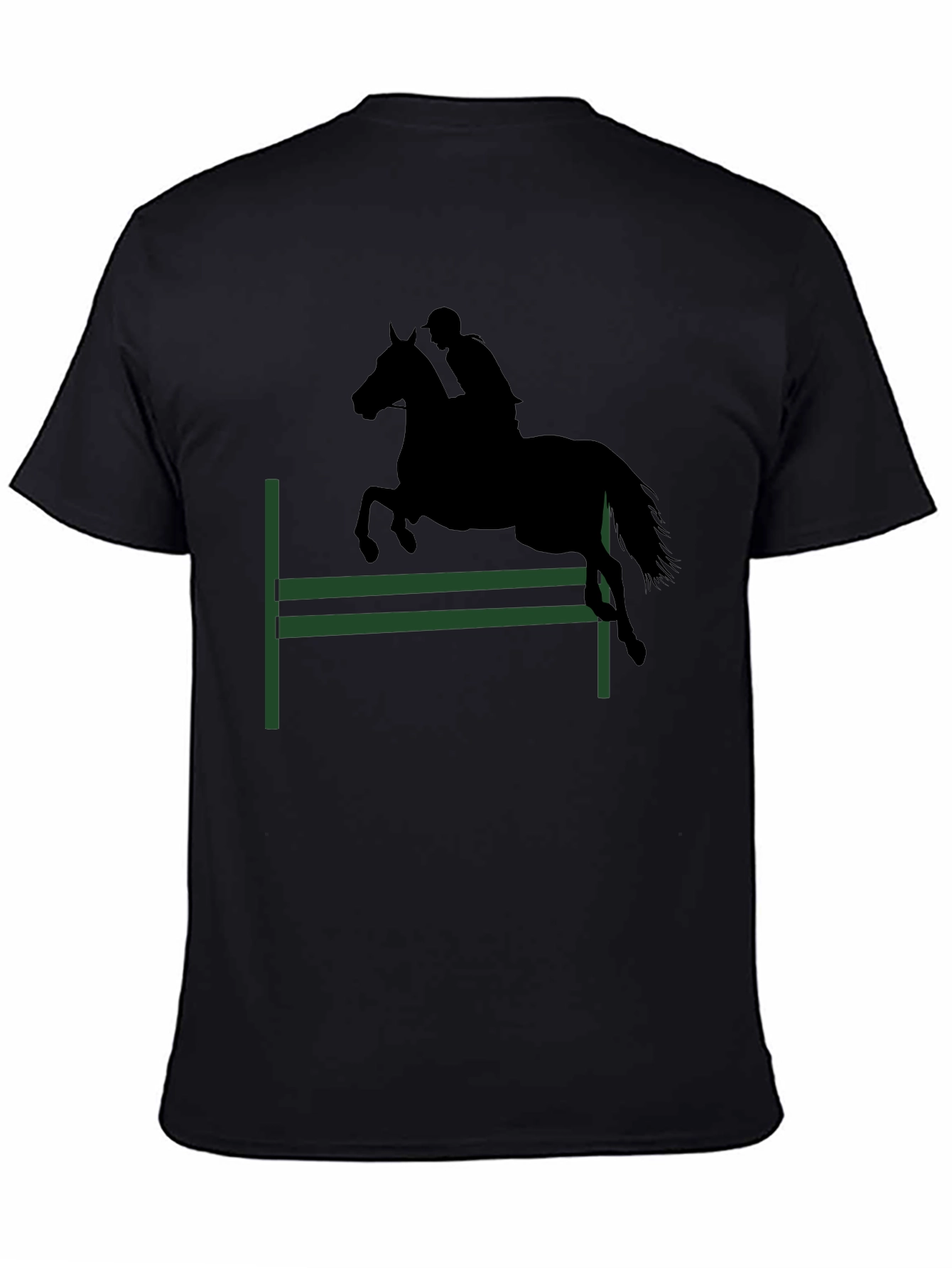 Equestrian T-Shirt: Horse Jumping Design - 4