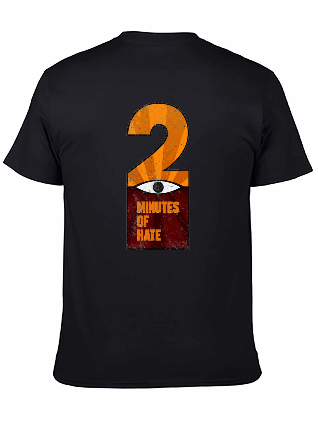 Black 2 Minutes of Hate Graphic T-Shirt view 4