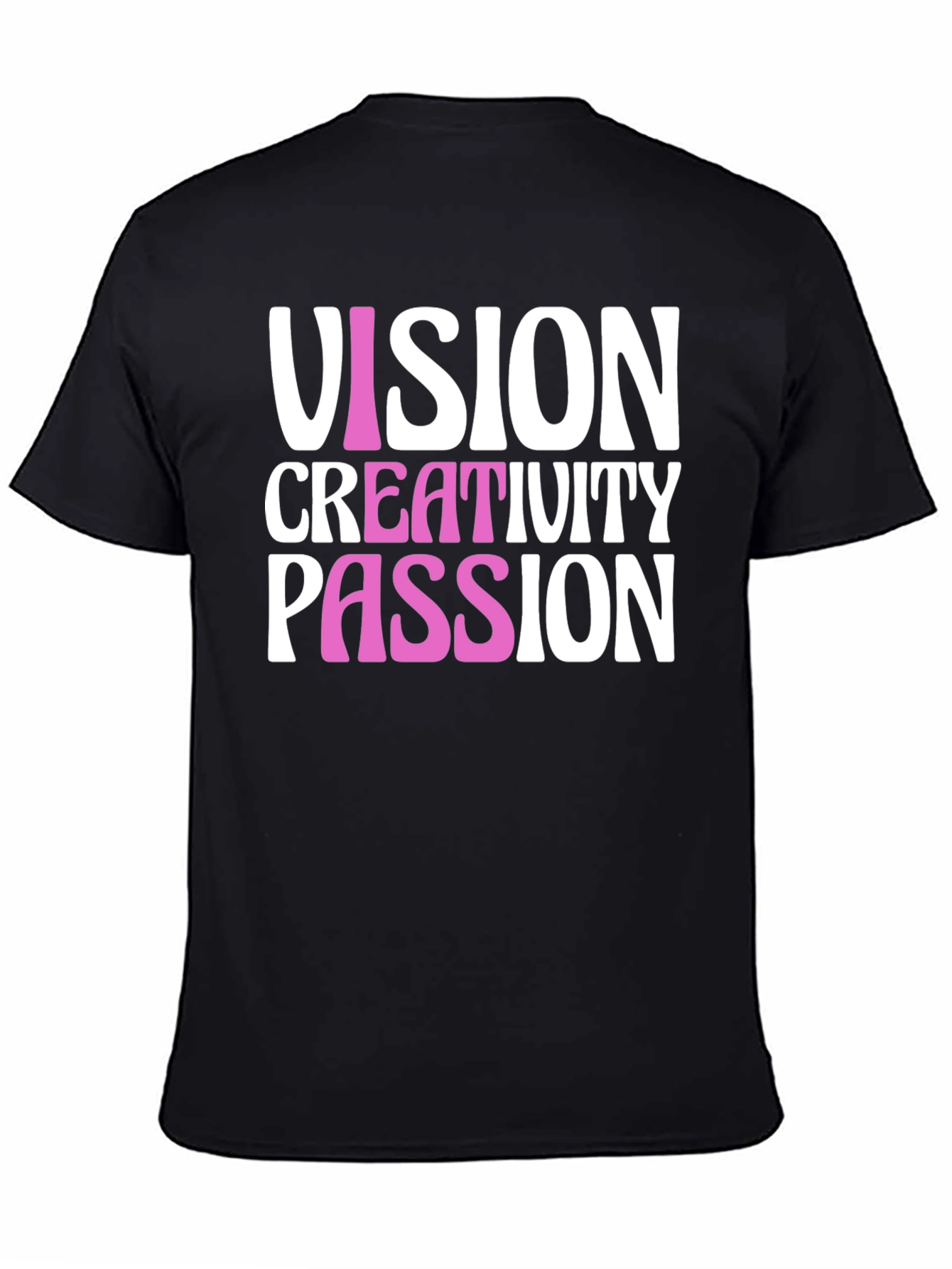Black Vision Creativity Passion T-Shirt view 4