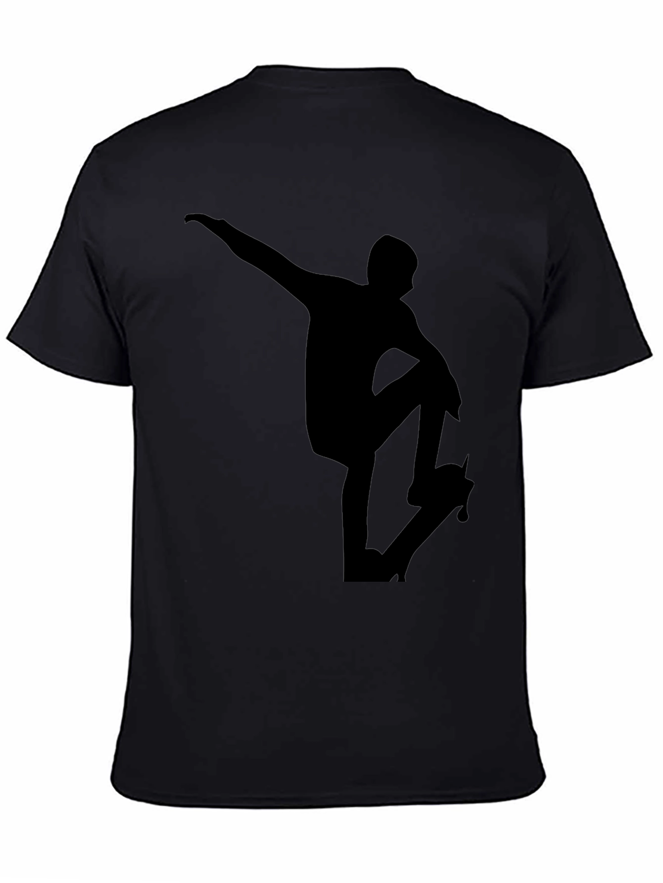 Black Skater Graphic Tee - Black T-Shirt view 4