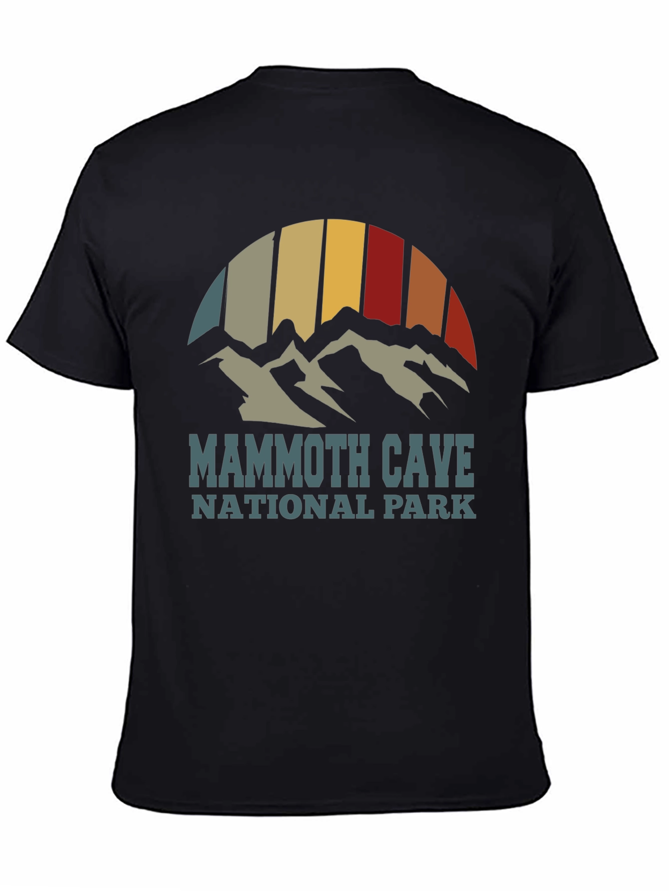 Black Mammoth Cave National Park Retro T-Shirt view 4