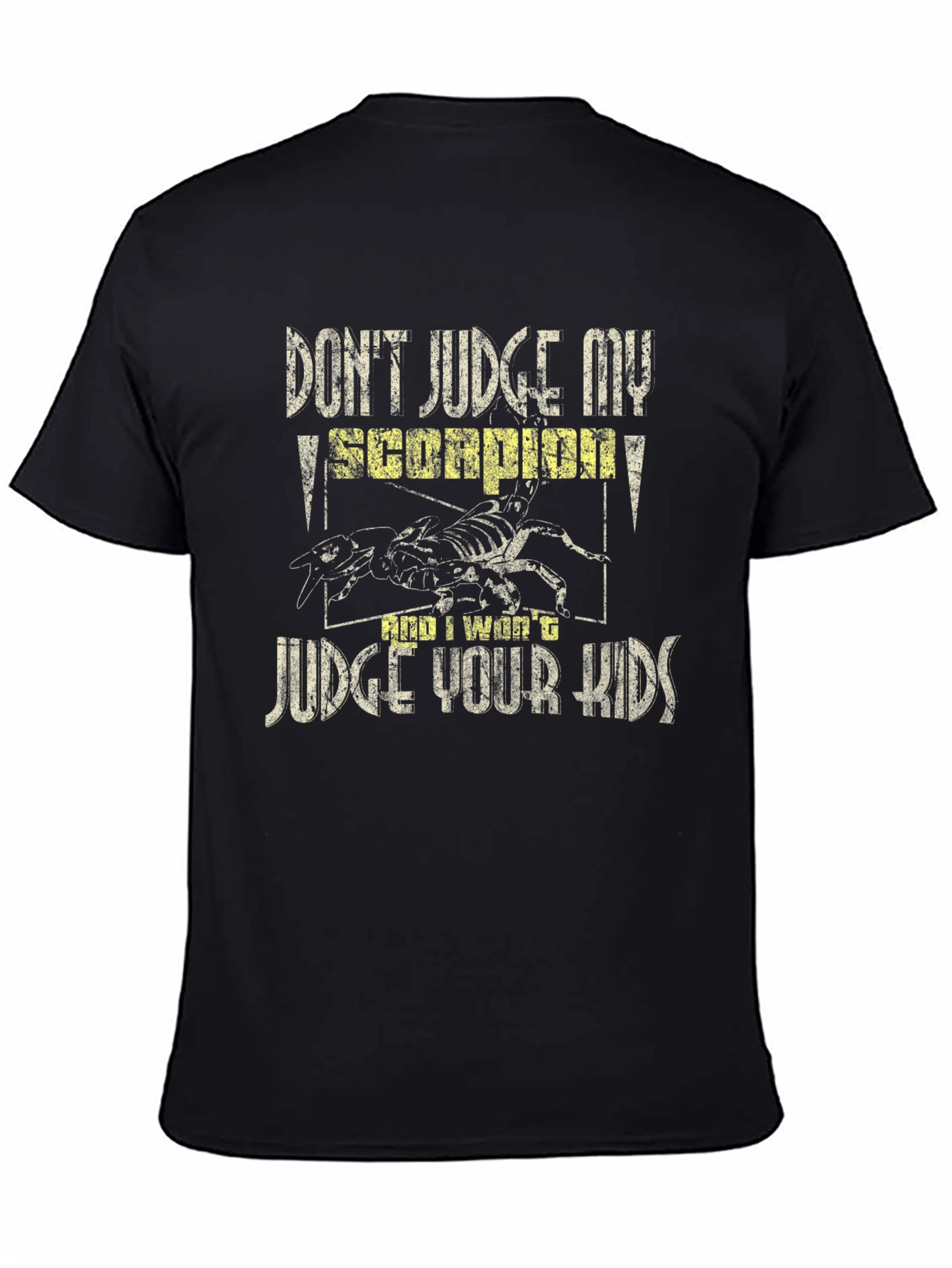 Black Scorpion Graphic Print Tee - Don't Judge Me! view 4