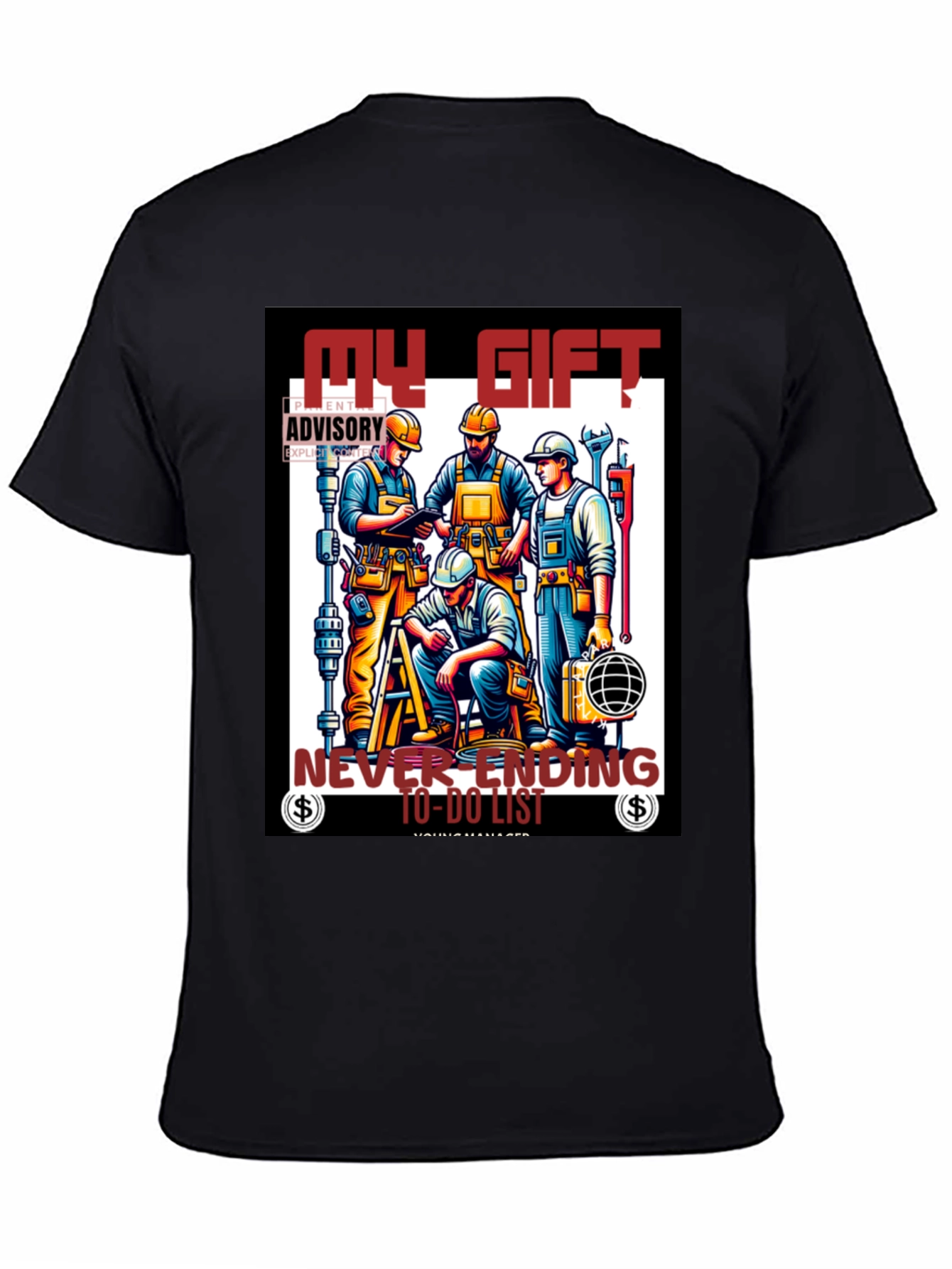 Black My Gift: Never Ending To-Do List Graphic Tee view 4