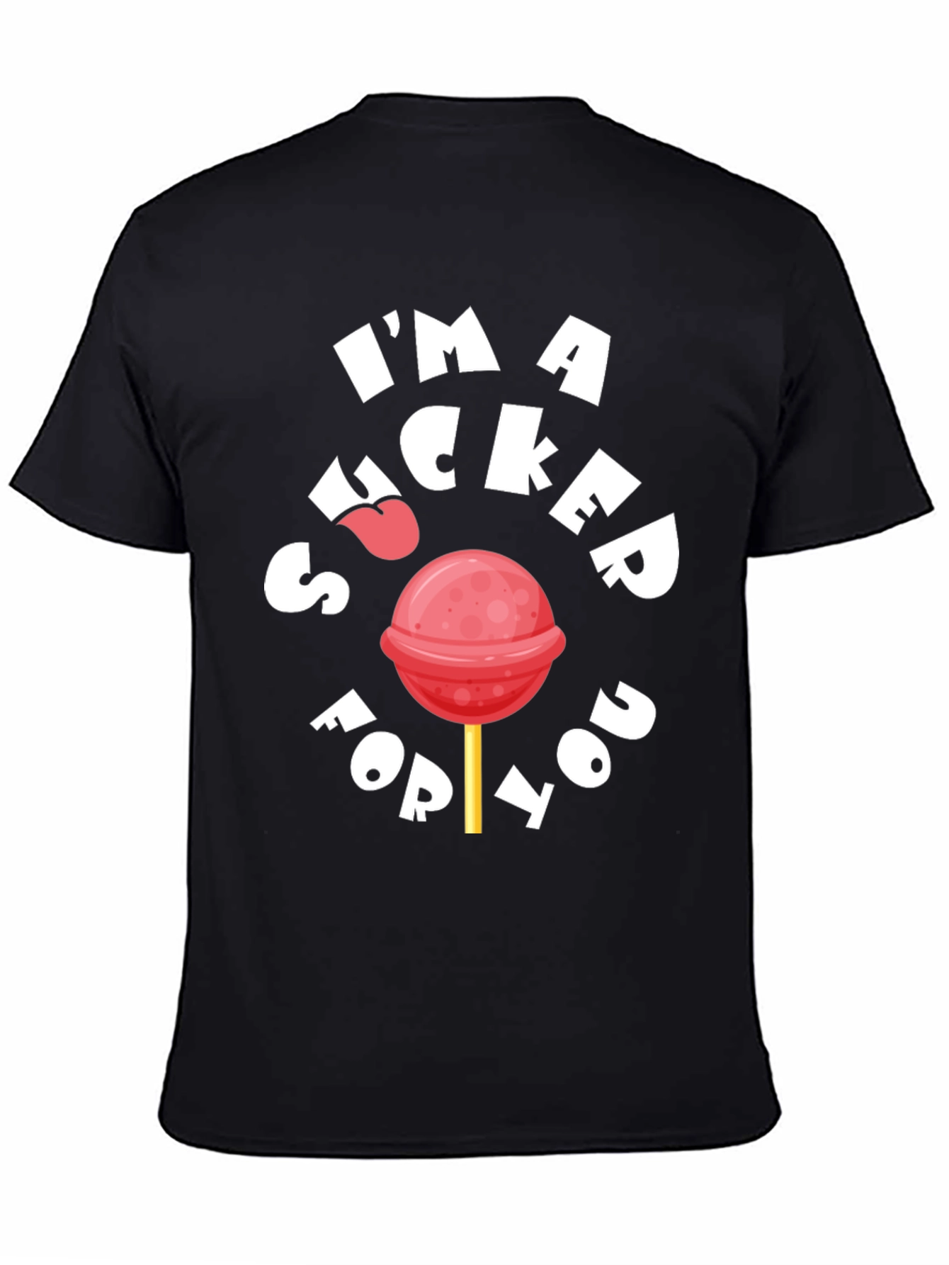 Black Sucker For You Graphic Tee - Black T-Shirt view 4