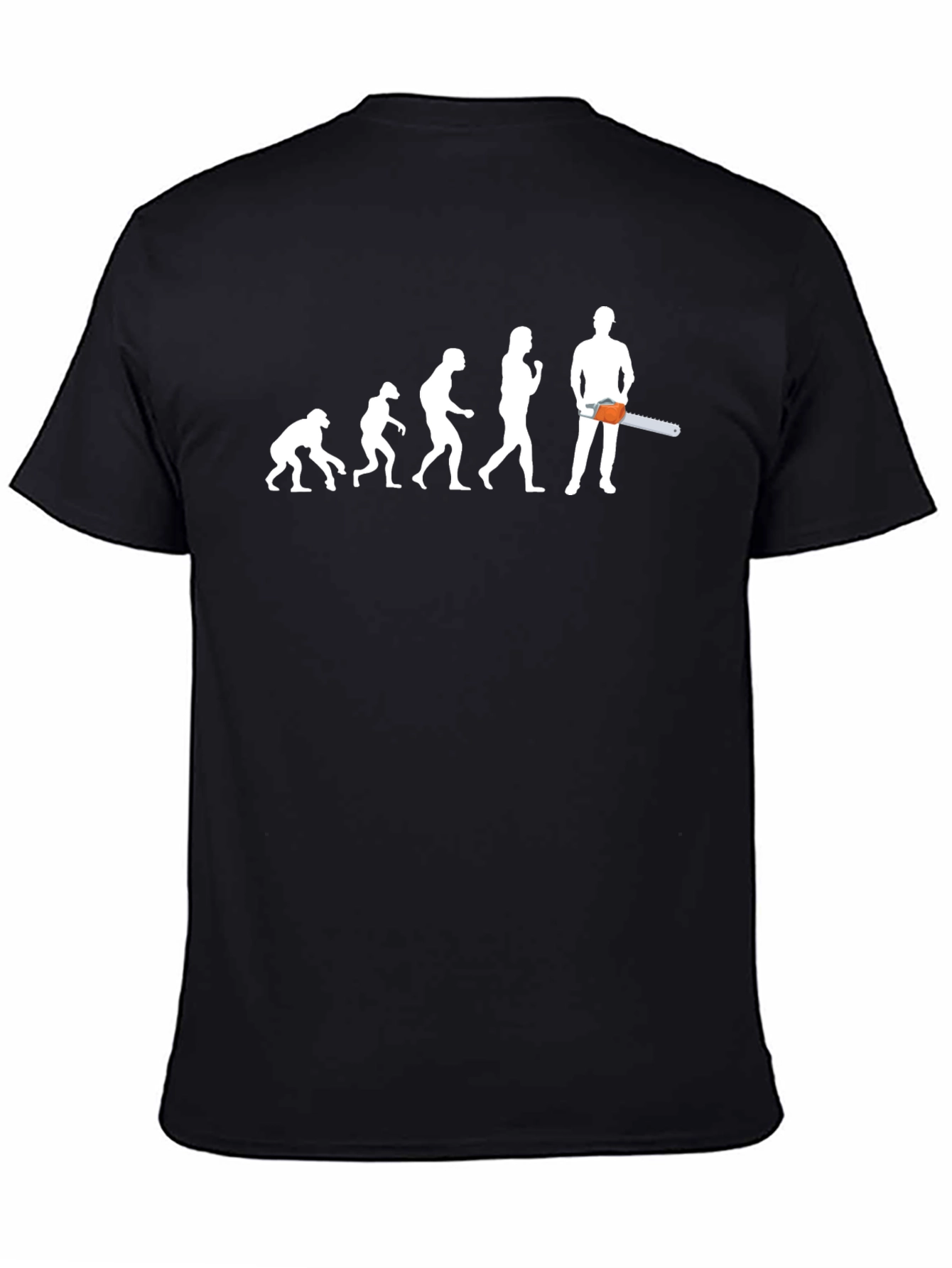 Black Evolution Chainsaw T-Shirt - Black view 4