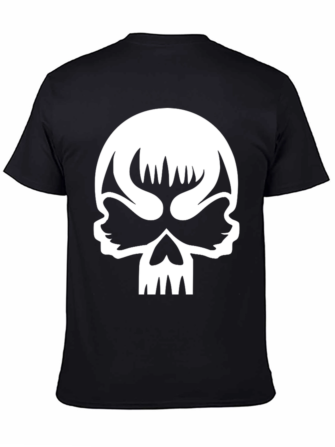 Black Skull Graphic Black T-Shirt - Unique Design view 4