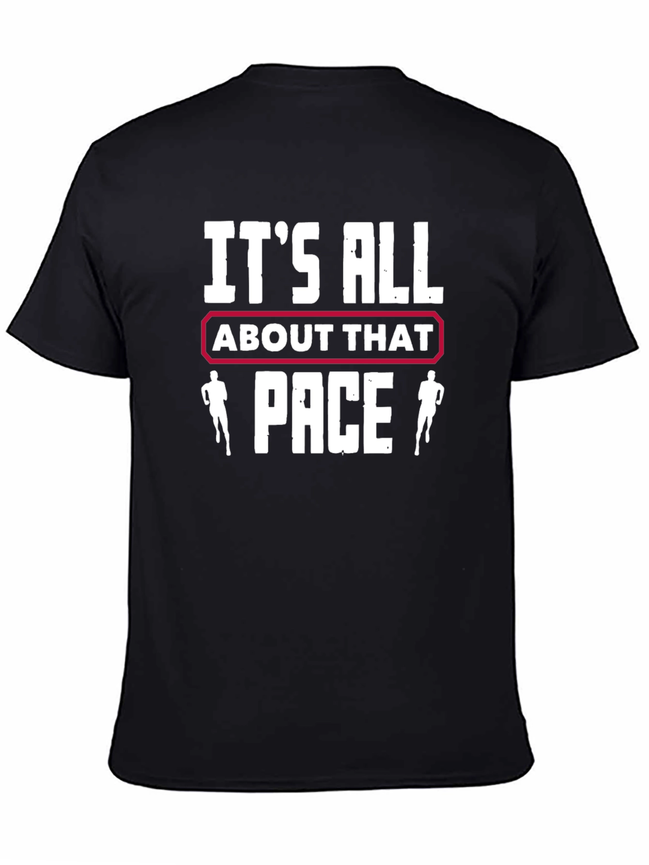 Black It's All About That Pace Running T-Shirt view 4