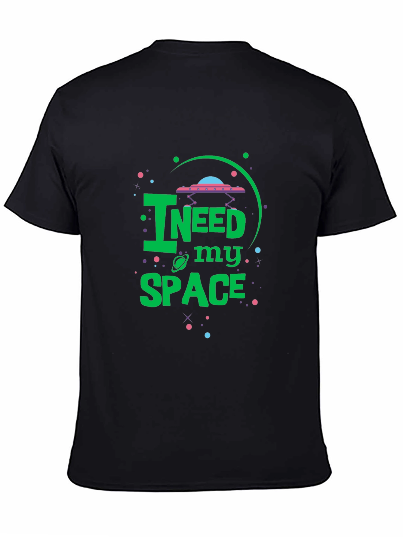 Black I Need My Space Graphic Tee view 4