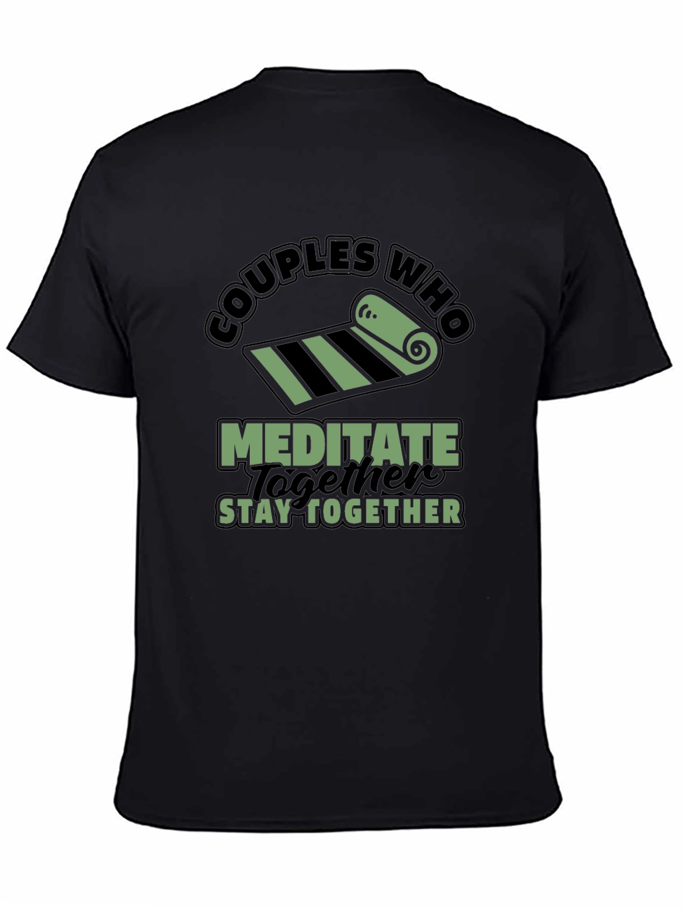 Black Couples Who Meditate Stay Together T-Shirt view 4