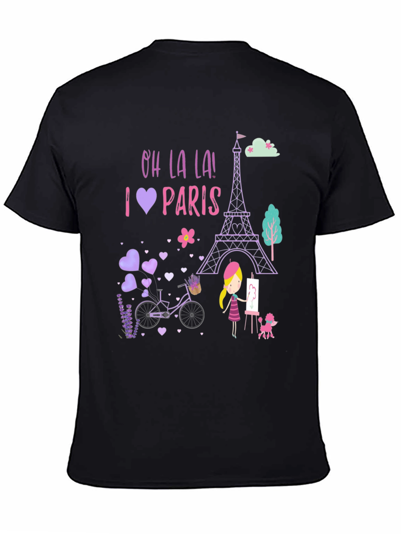 Oh La La! I Love Paris Graphic Tee - 4