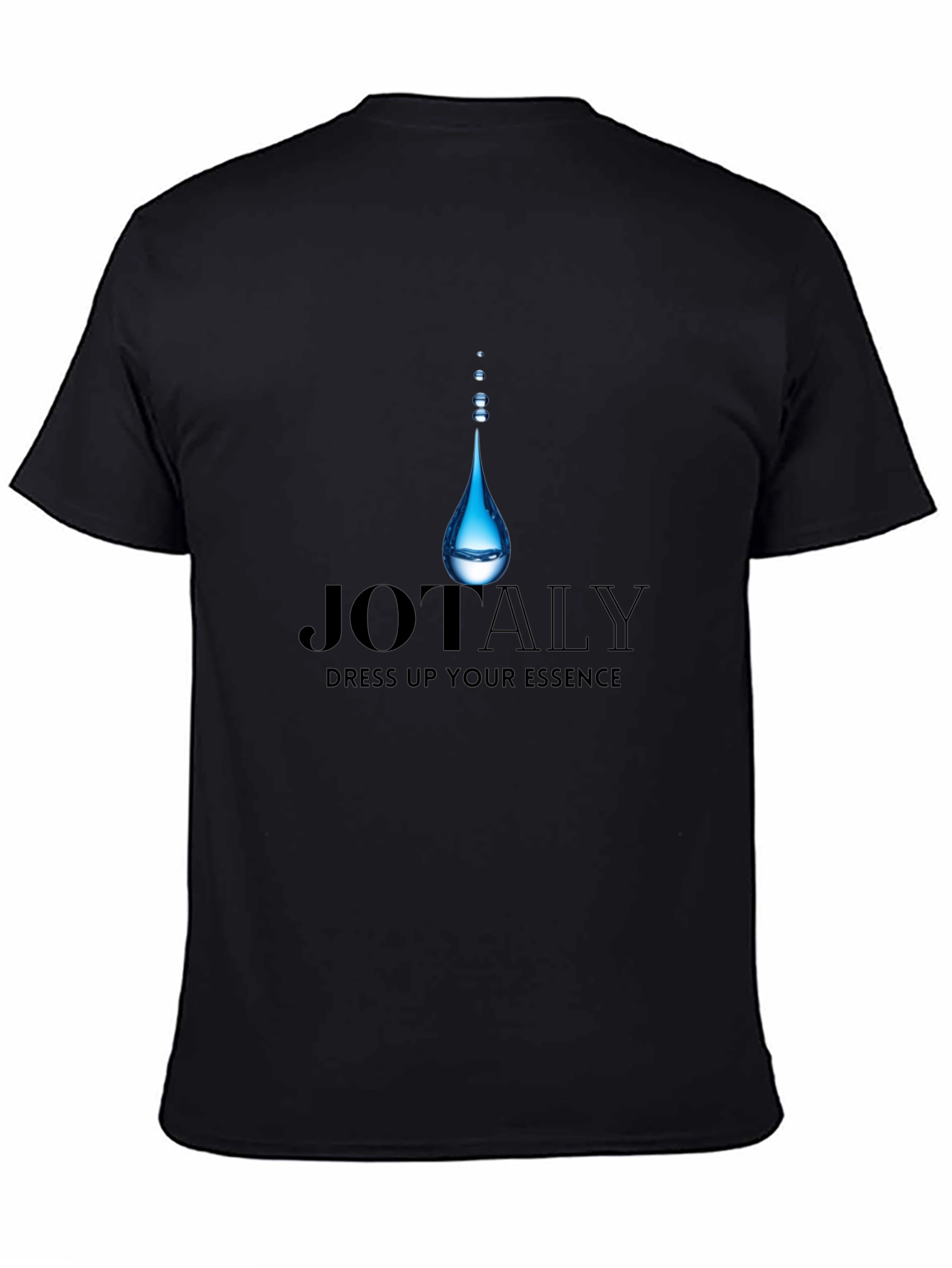 Black JOTALY Men's Black Graphic Tee - Dress Up Your Essence view 4