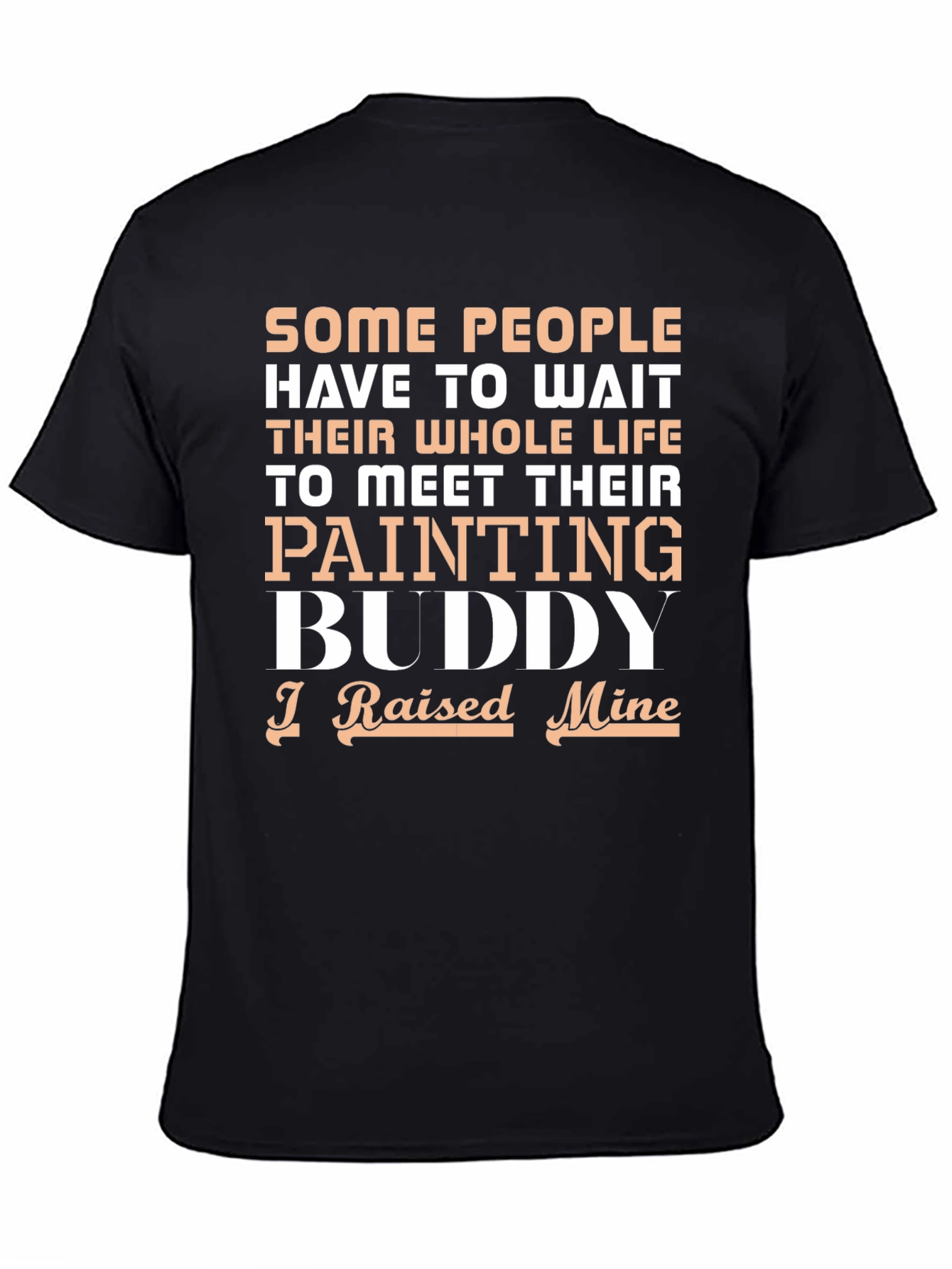 Black Painting Buddy Graphic Tee - Raised Mine! view 4