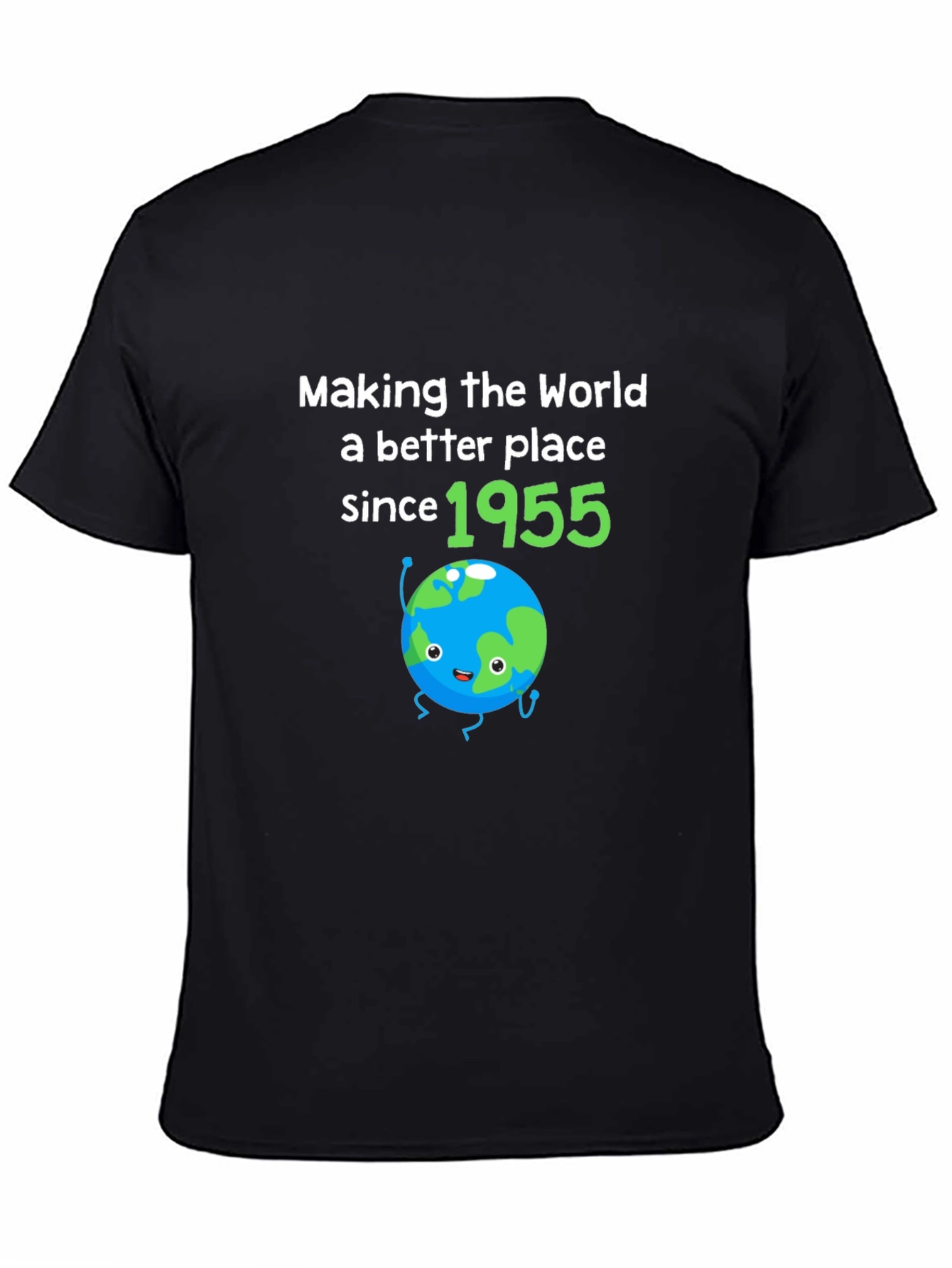 Black Making The World Better Since 1955 Birthday T-Shirt view 4