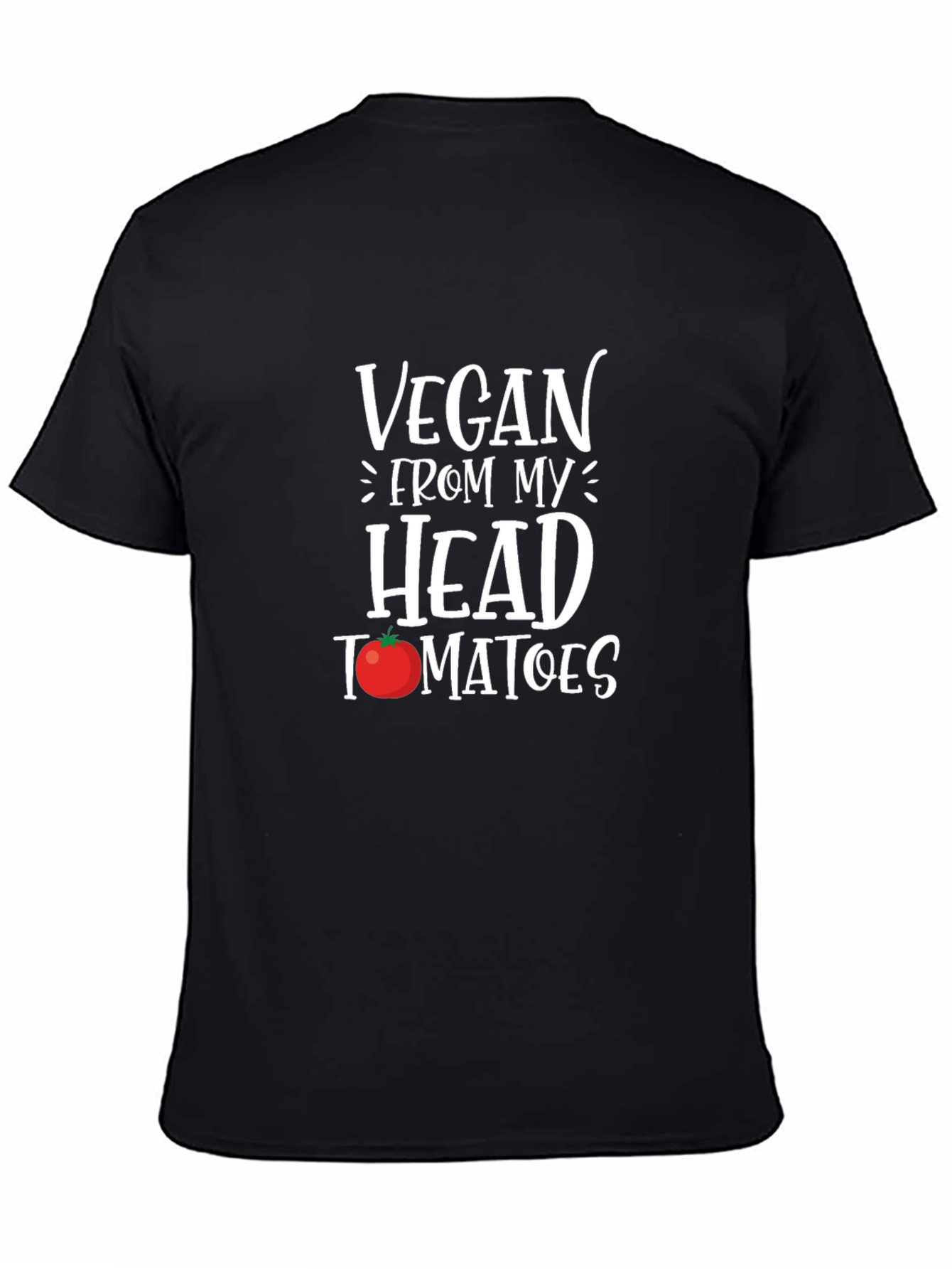 Vegan From My Head Tomatoes Graphic T-Shirt - 4