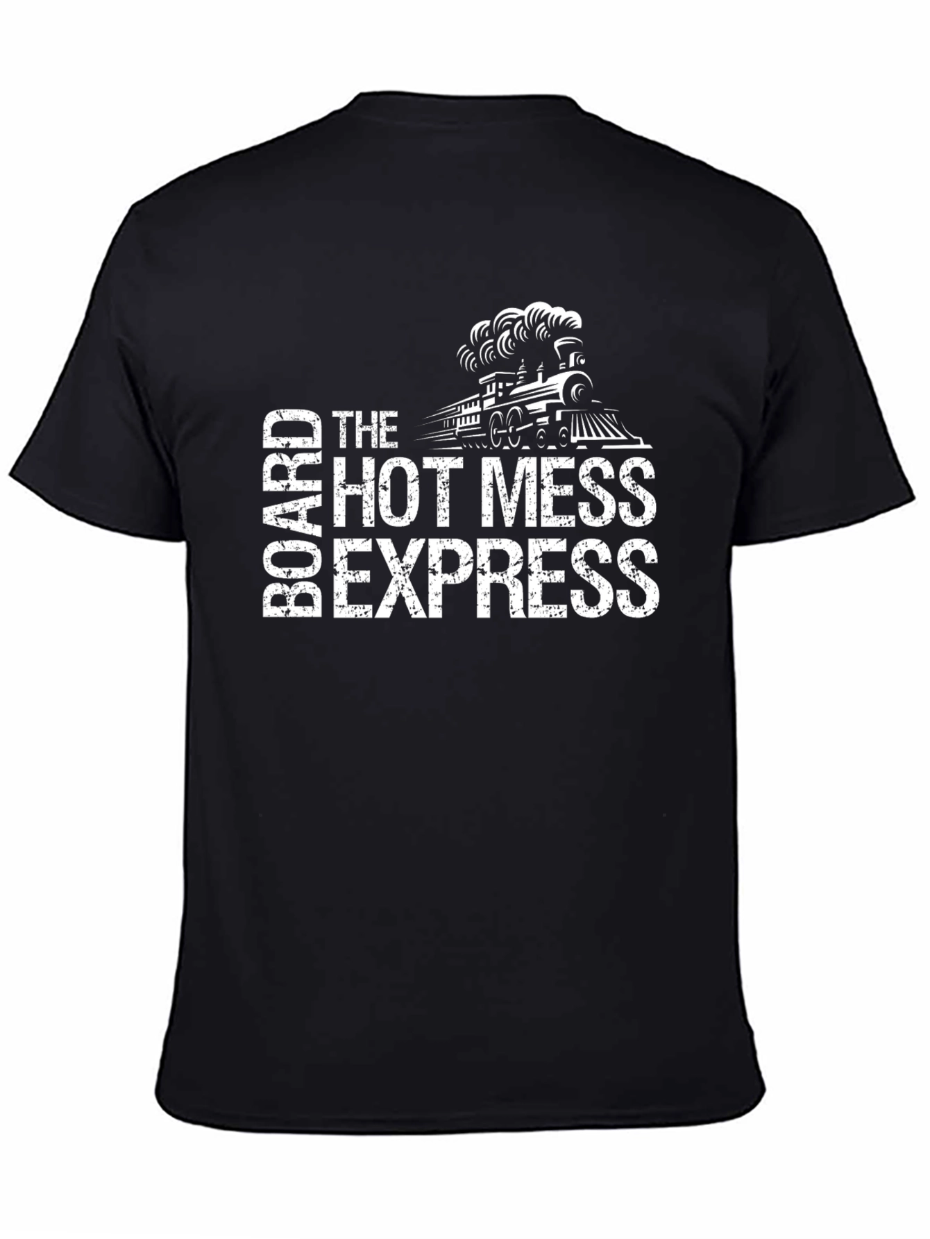 Black Hot Mess Express Train Graphic T-Shirt view 4