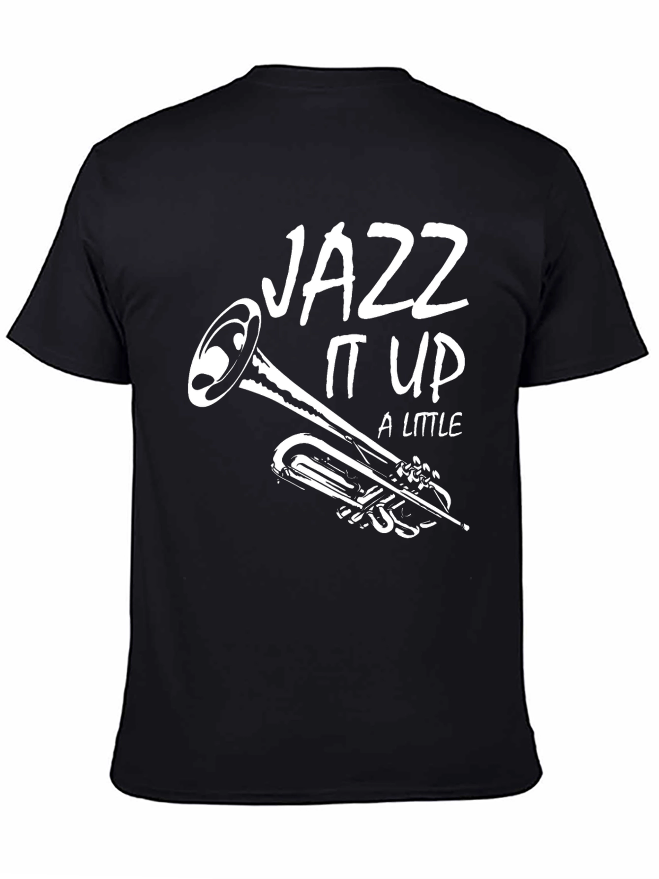 Black Jazz It Up T-Shirt - Black Cotton Graphic Tee view 4