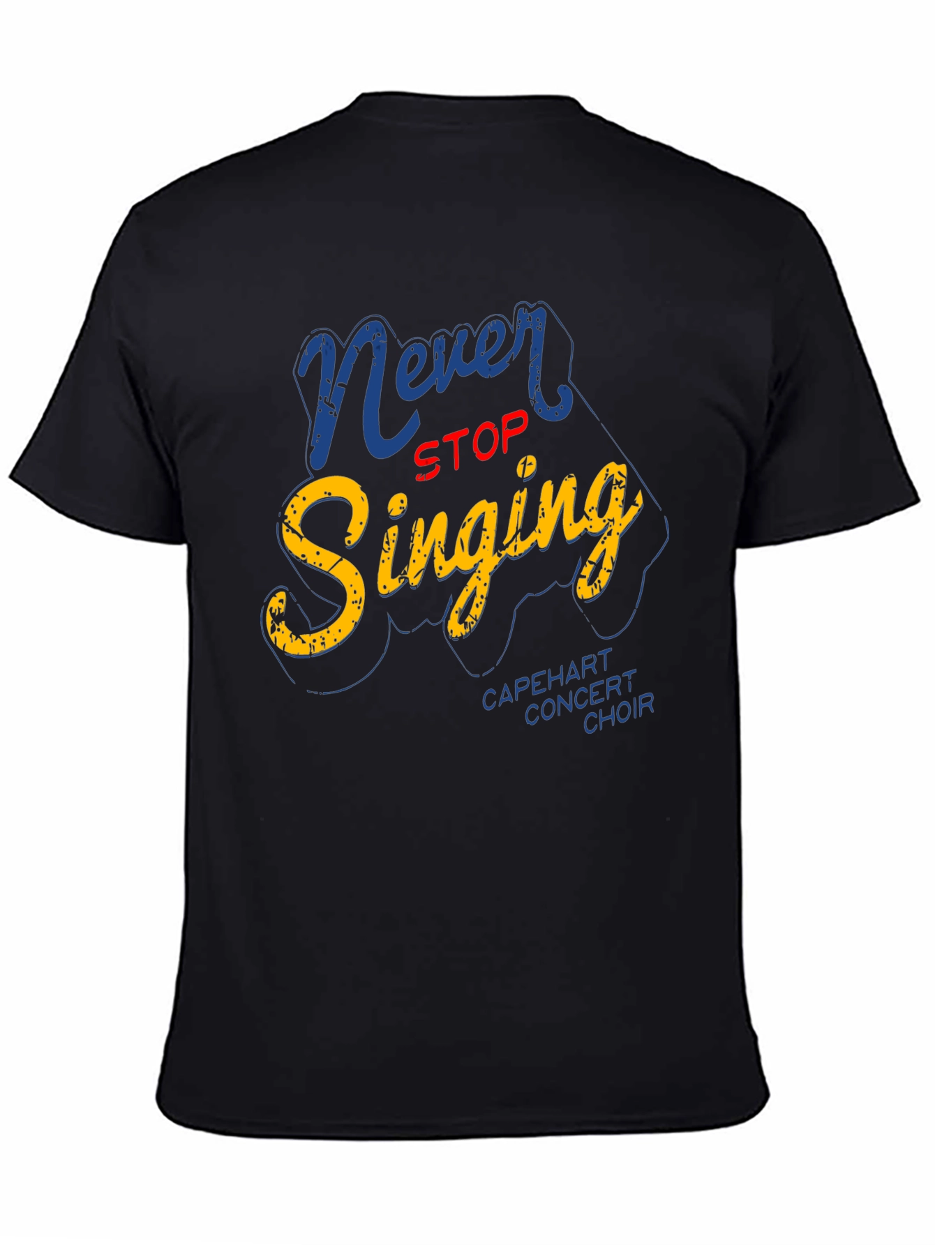 Black Never Stop Singing Graphic Tee view 4