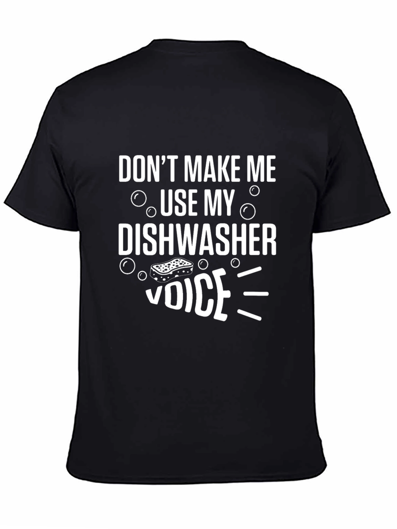 Black Dishwasher Voice Funny Graphic Tee view 4
