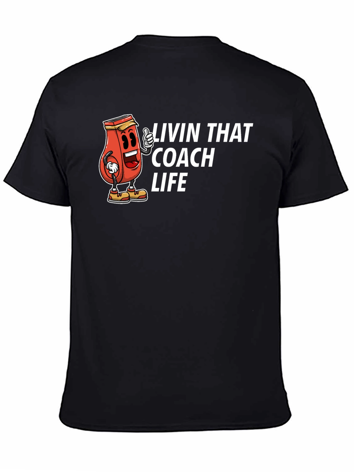 Black Livin' That Coach Life T-Shirt view 4