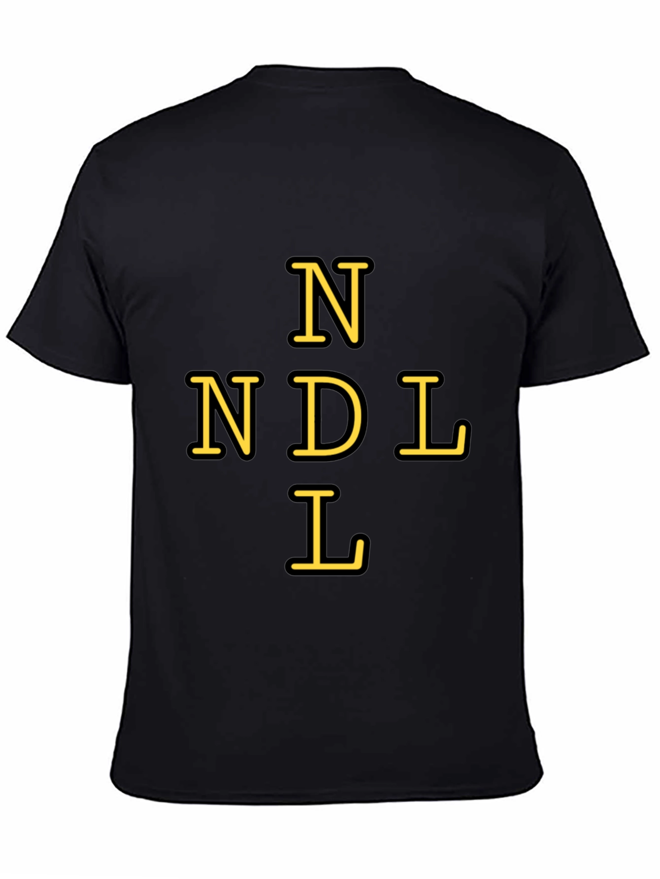 Black NDL Graphic T-Shirt - Unisex Cotton Tee view 4