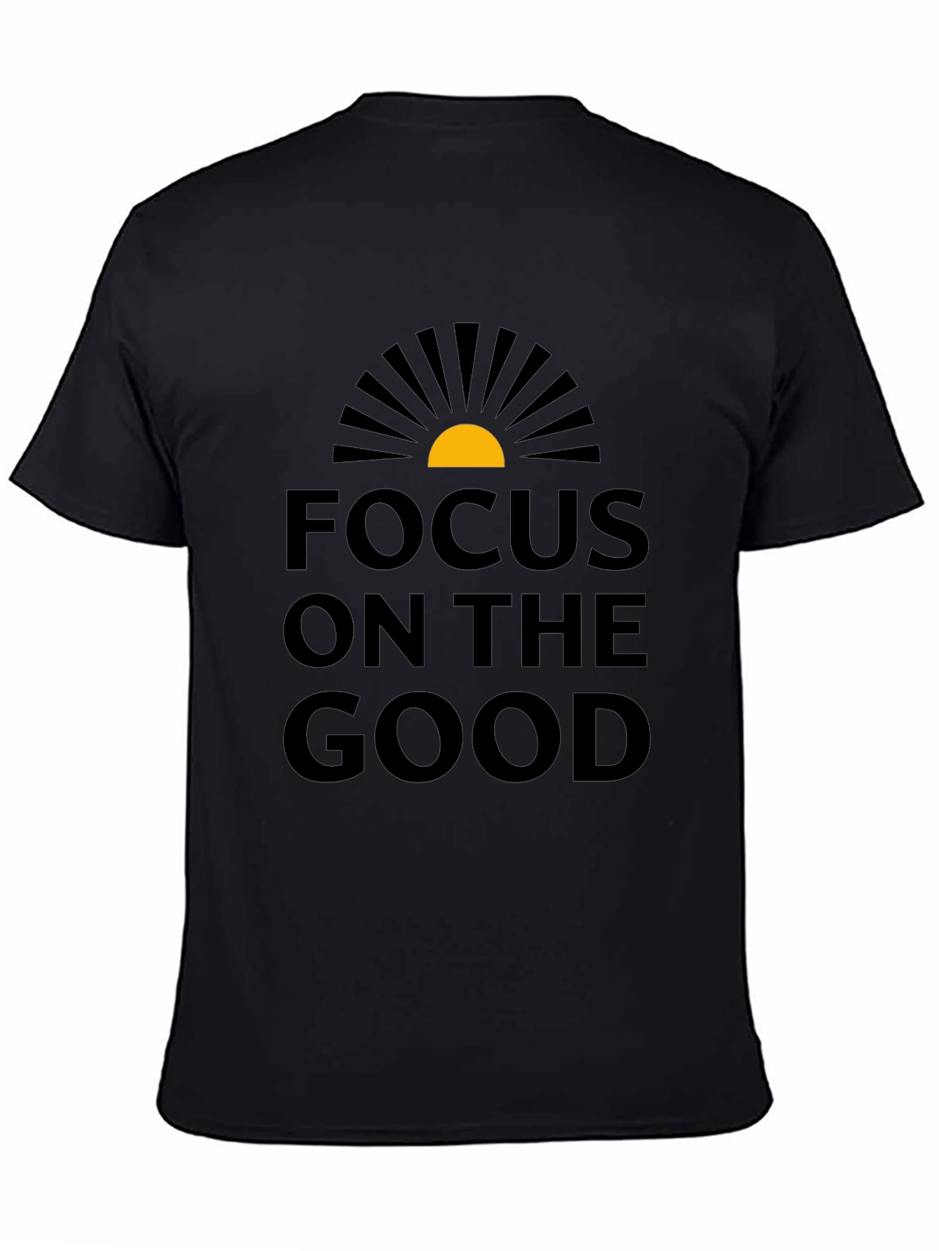 Black Focus on the Good Graphic T-Shirt - Black view 4