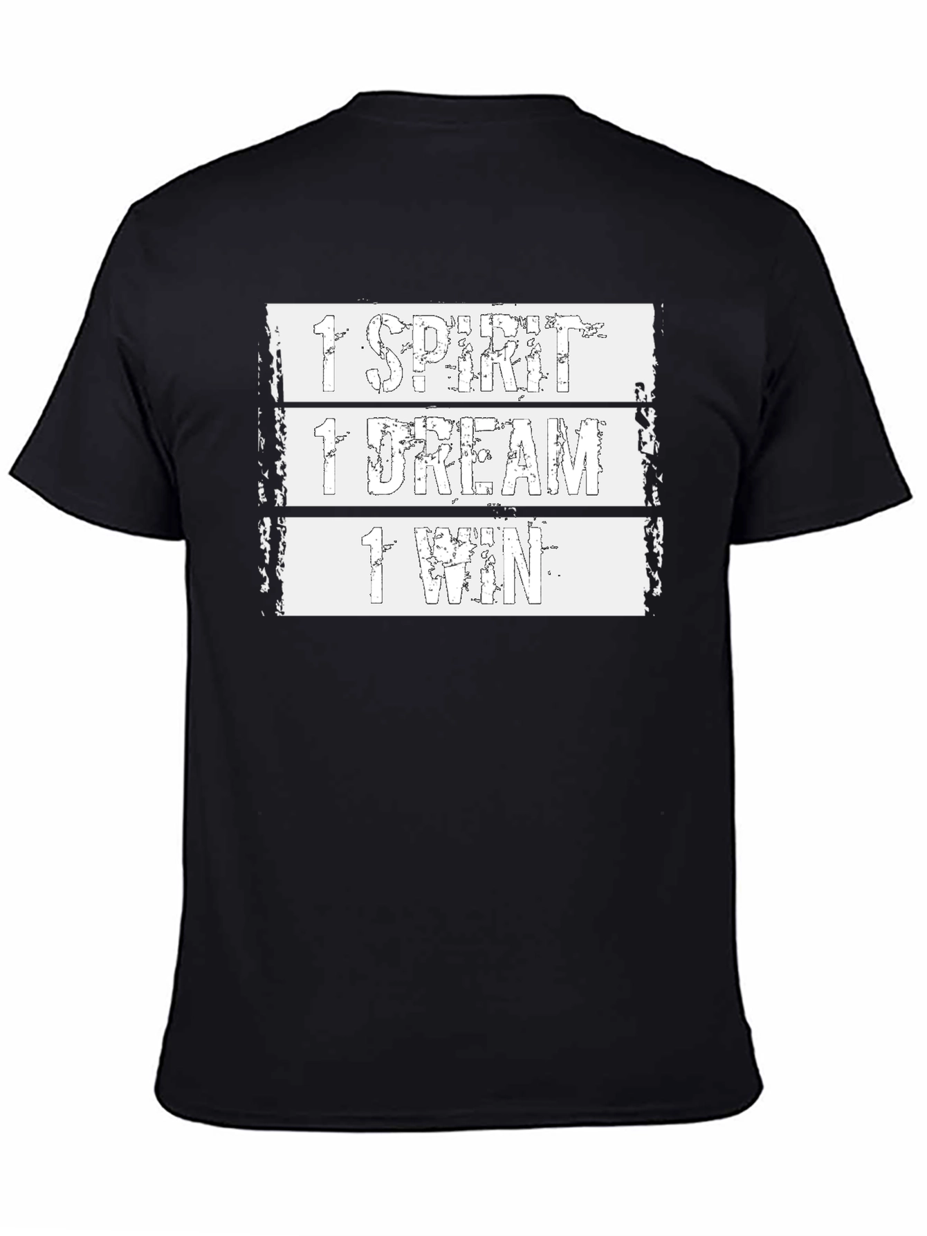 Black 1 Spirit 1 Dream 1 Win Graphic Tee view 4