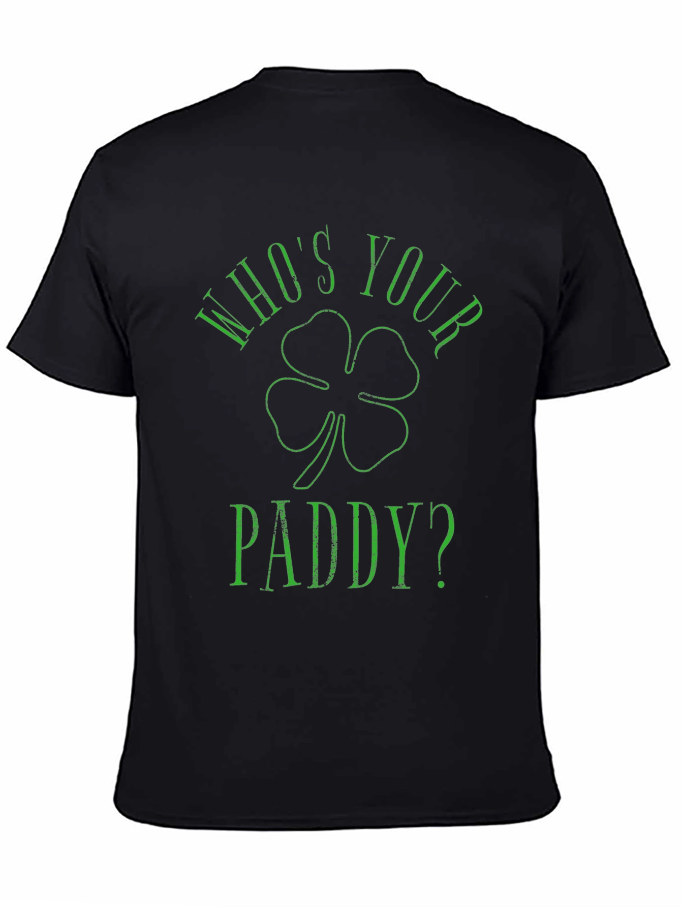 Black Who's Your Paddy? St. Patrick's Day T-Shirt view 4
