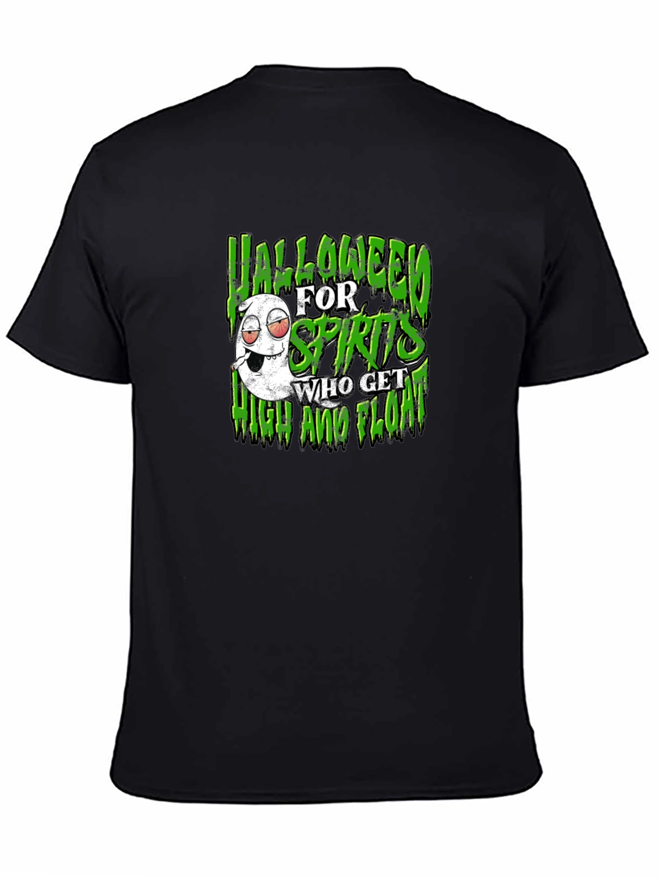 Black Halloween for Spirits T-Shirt - High and Float view 4