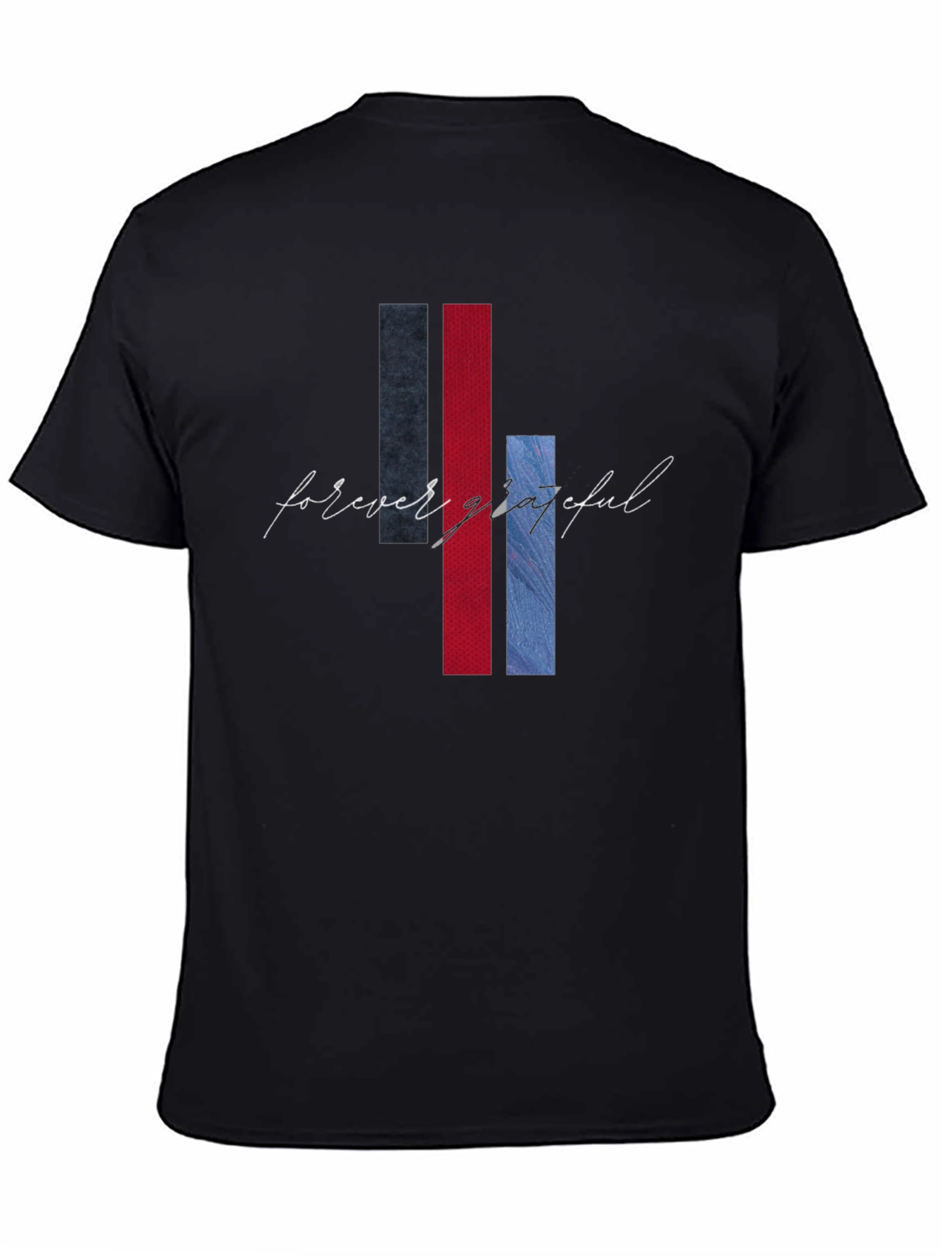 Black Forever Grateful Graphic T-Shirt - Modern Design view 4