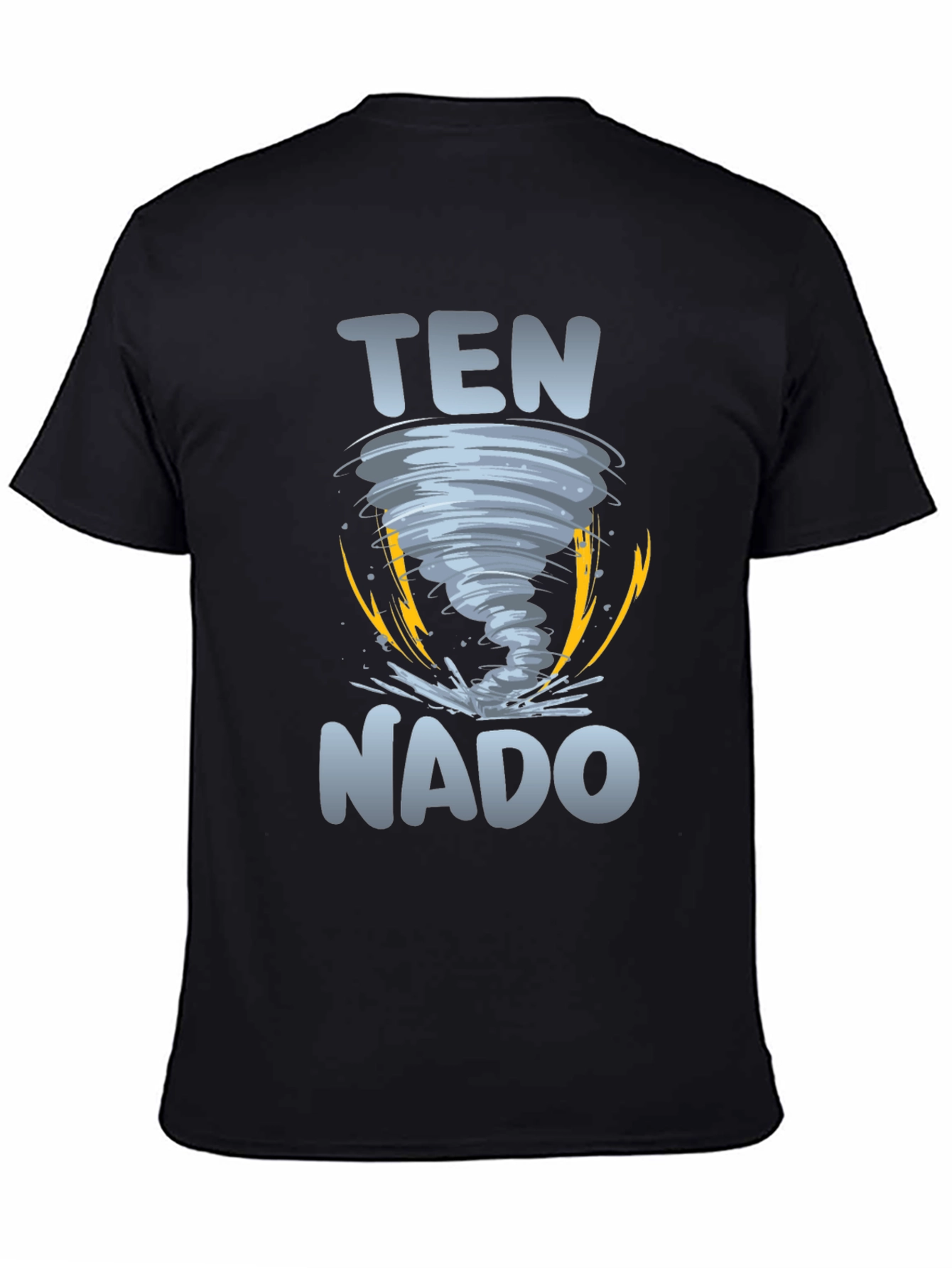 Black Ten Nado Tornado Graphic T-Shirt view 4