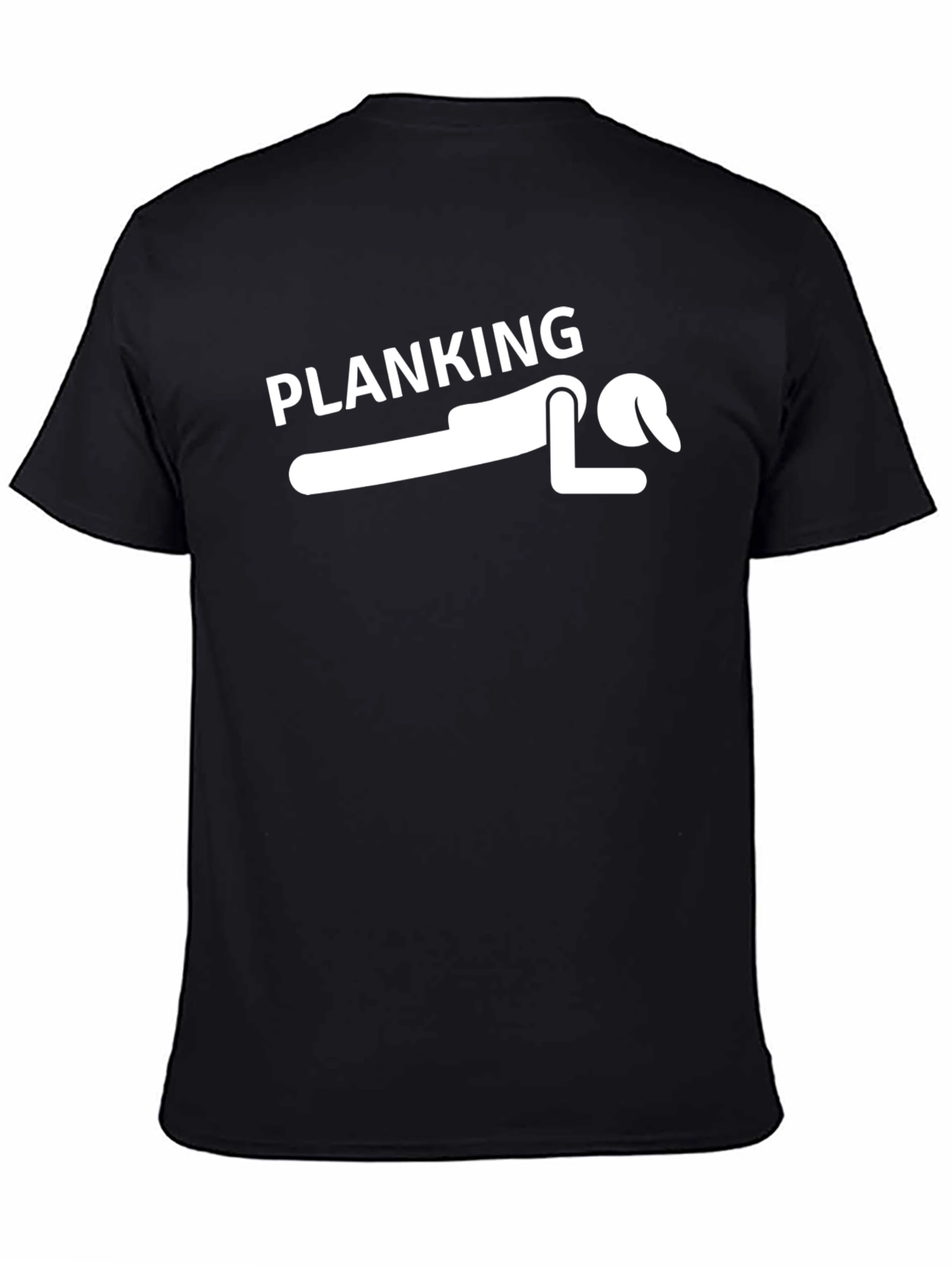 Black Planking Tee - Funny Graphic T-Shirt view 4