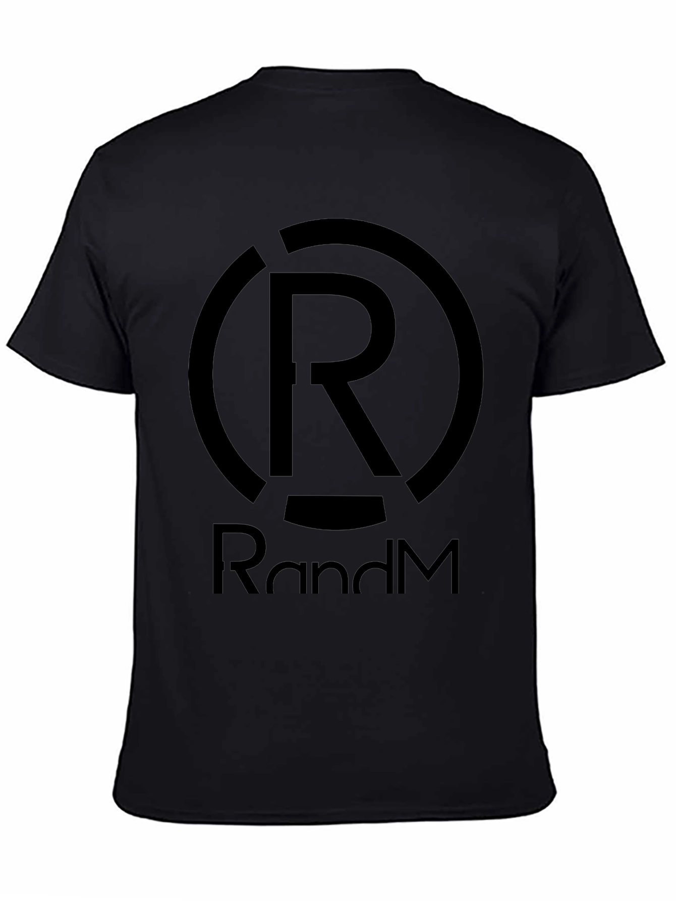 Black RandM Black Graphic T-Shirt - Modern Style view 4