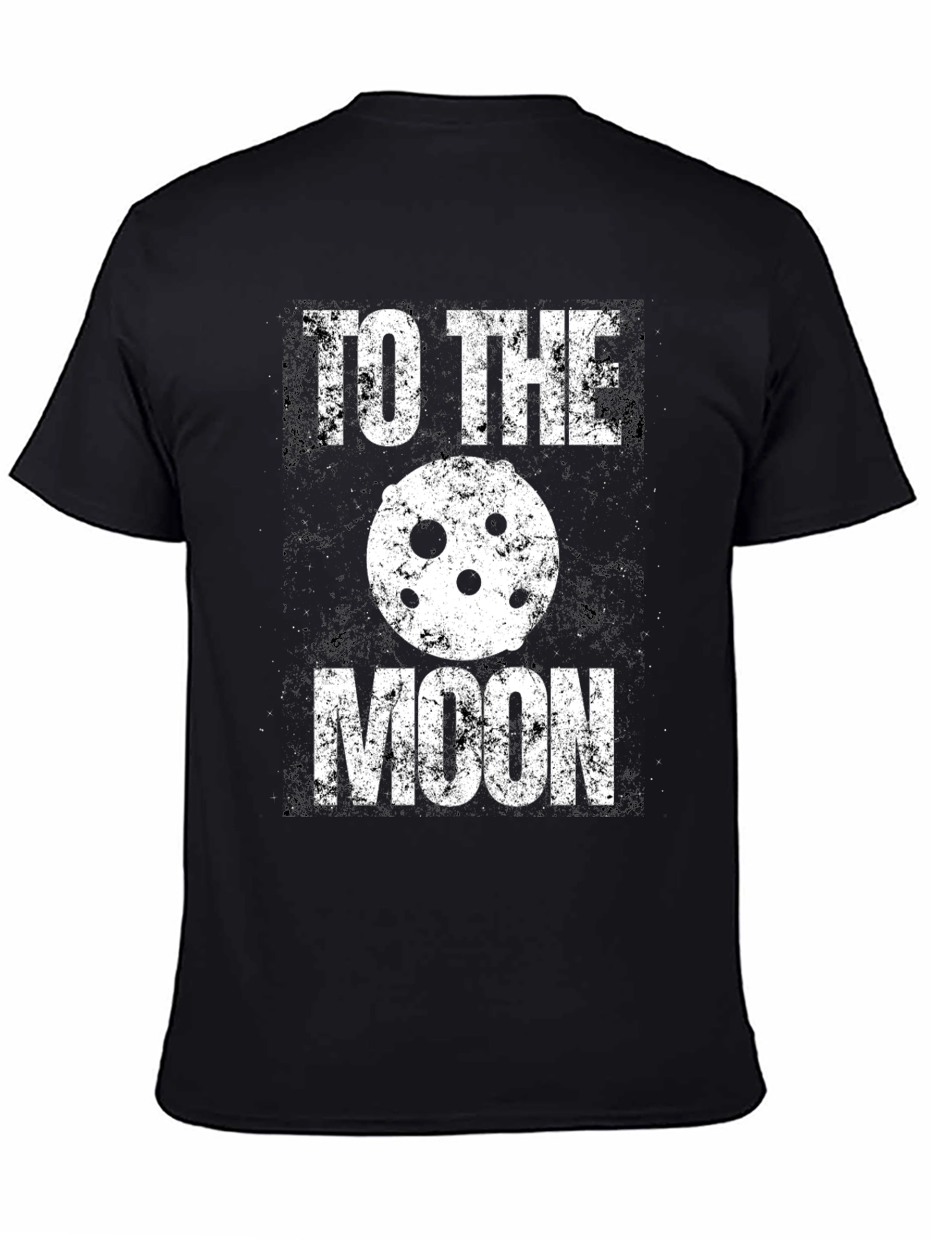 Black To The Moon Graphic Tee - Crypto Enthusiast Apparel view 4