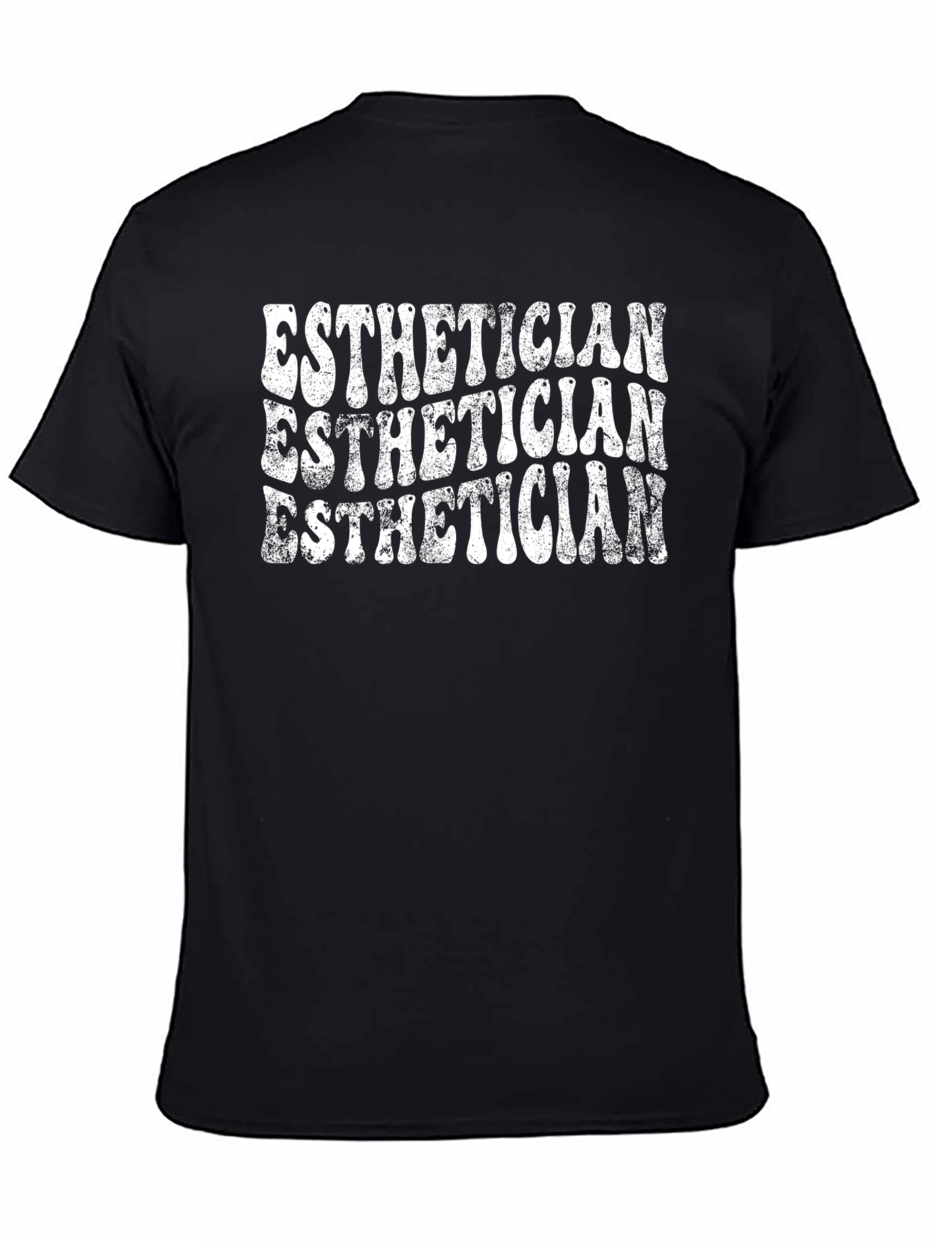 Black Esthetician Graphic Tee -  Retro Style view 4
