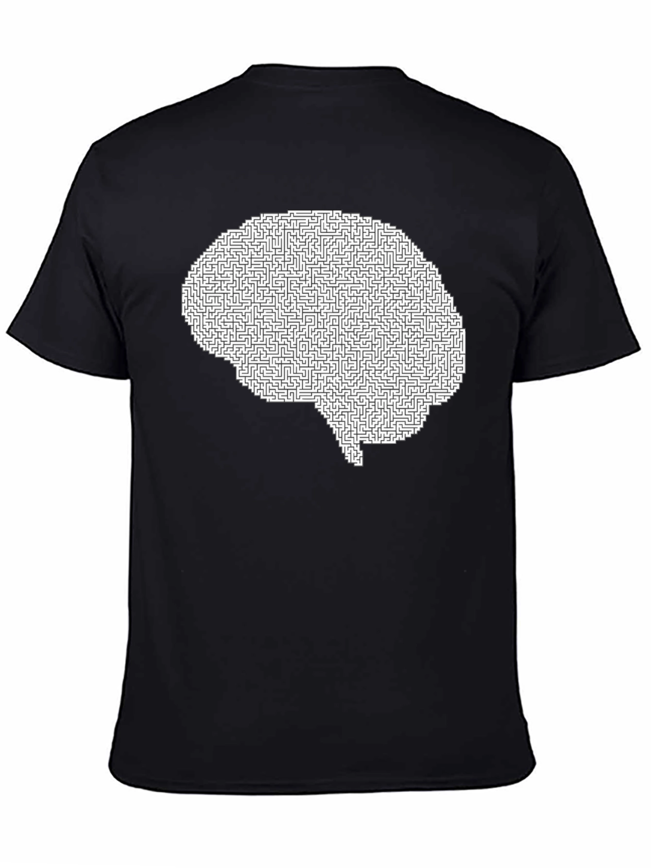 Brain Maze Graphic Tee - Mind Puzzler T-Shirt - 4