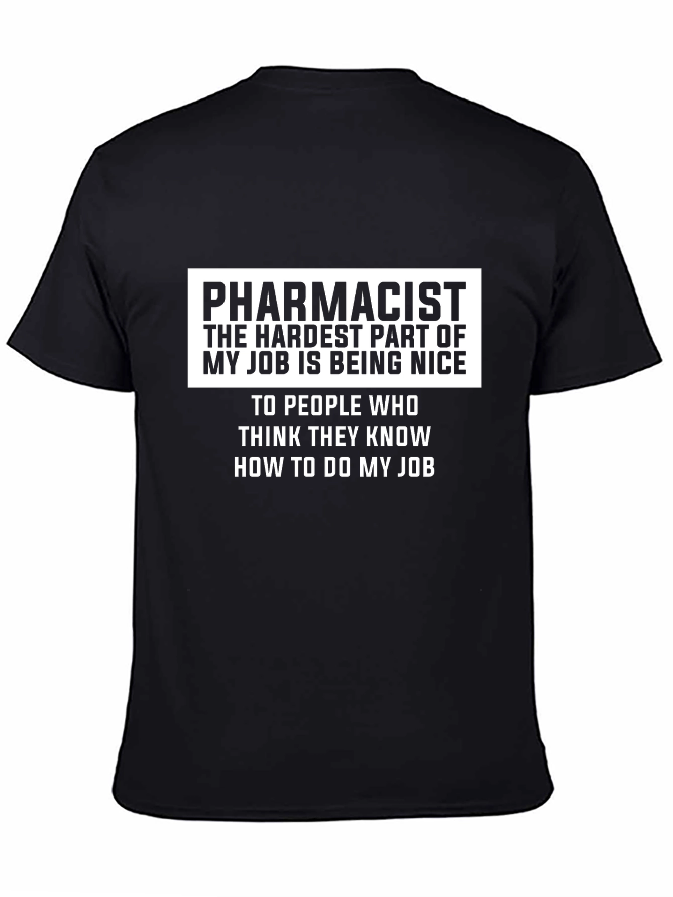 Black Pharmacist Job Humor Graphic T-Shirt view 4