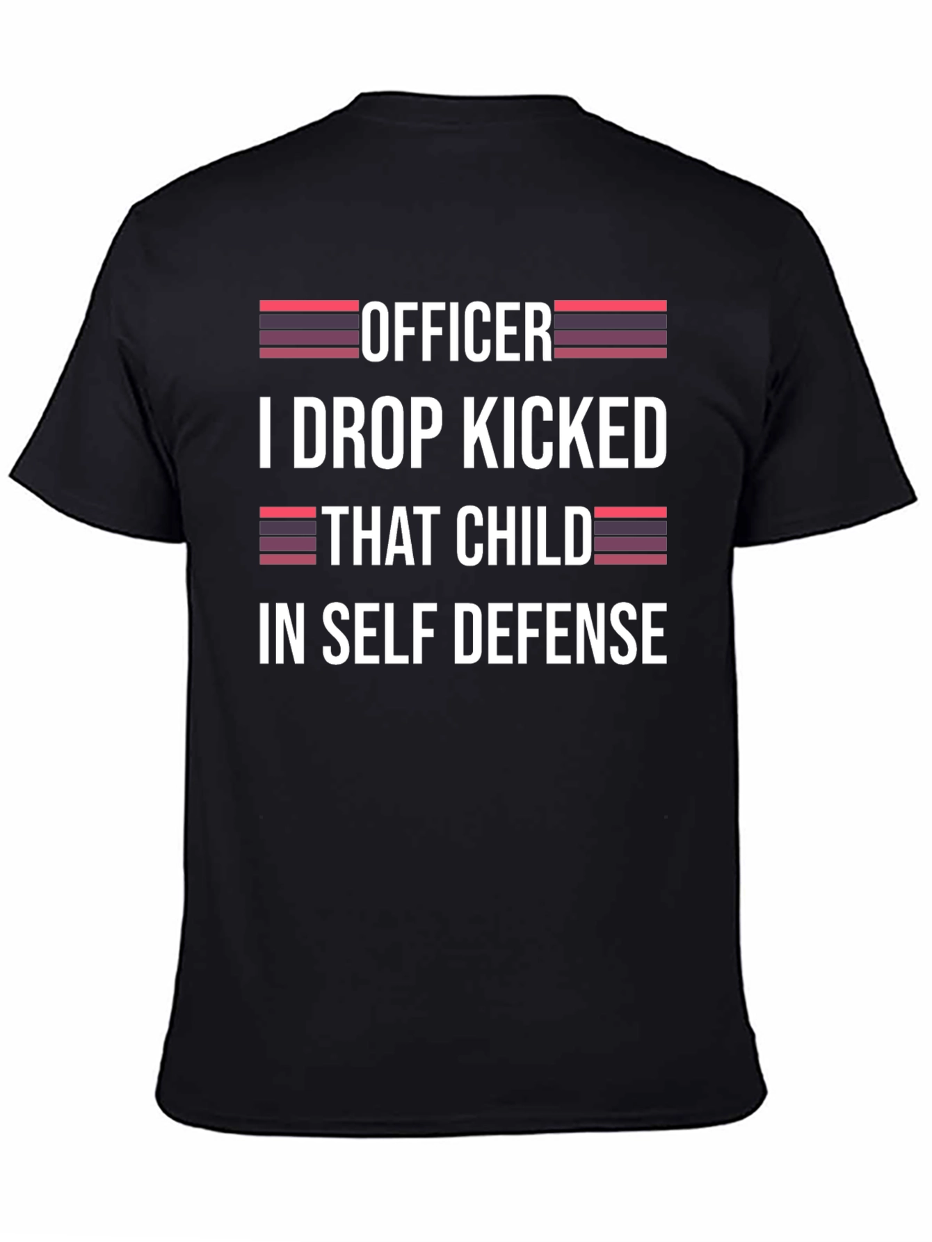 Black Officer I Drop Kicked That Child T-Shirt view 4