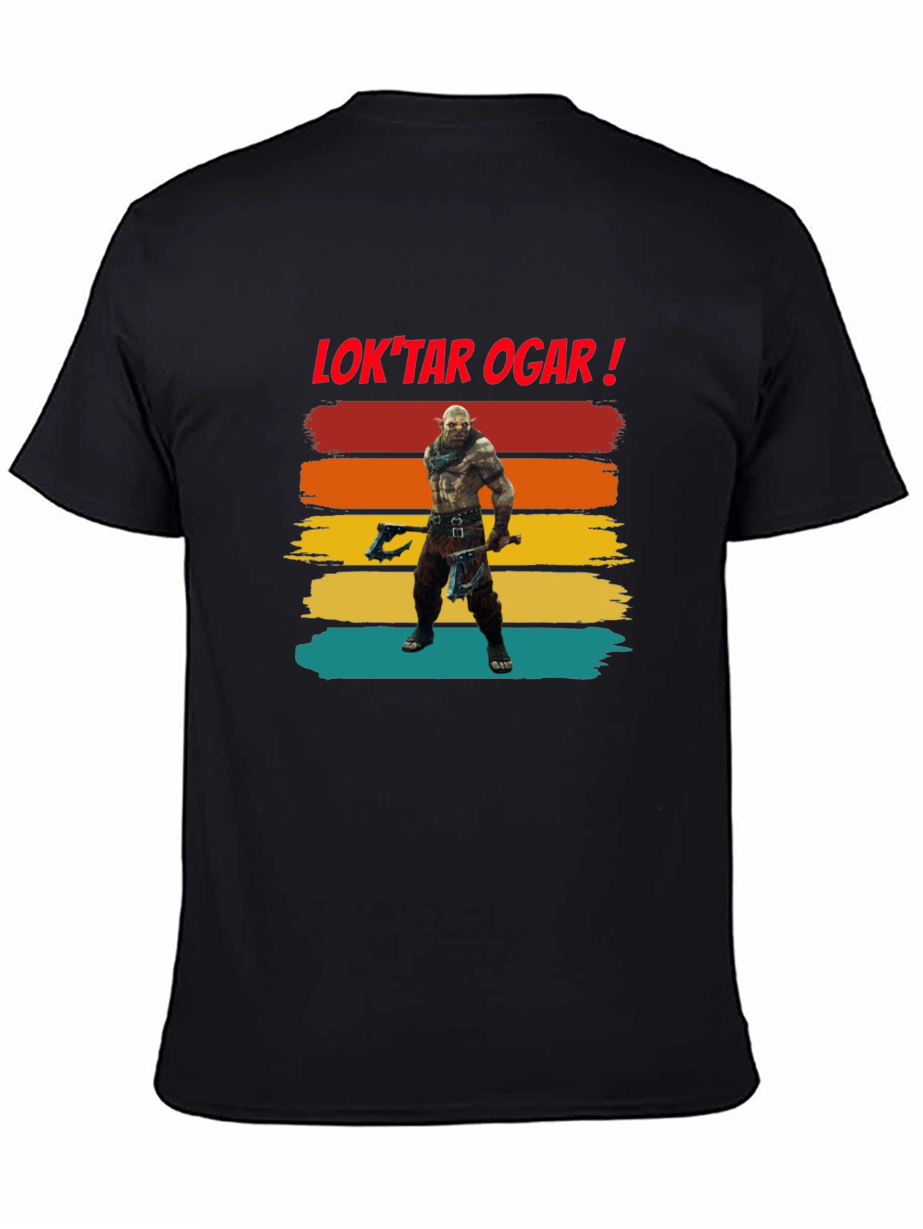 Black Lok'tar Ogar Orc T-Shirt view 4