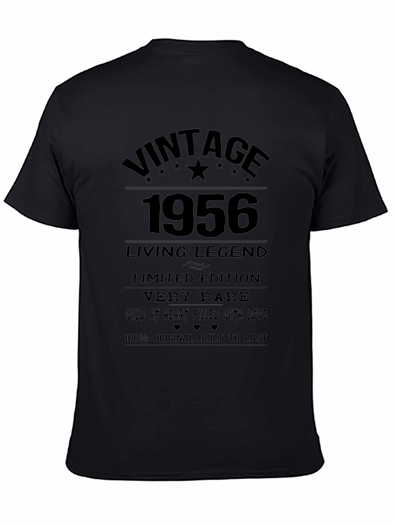 Black Vintage 1956 Living Legend Graphic Tee view 4