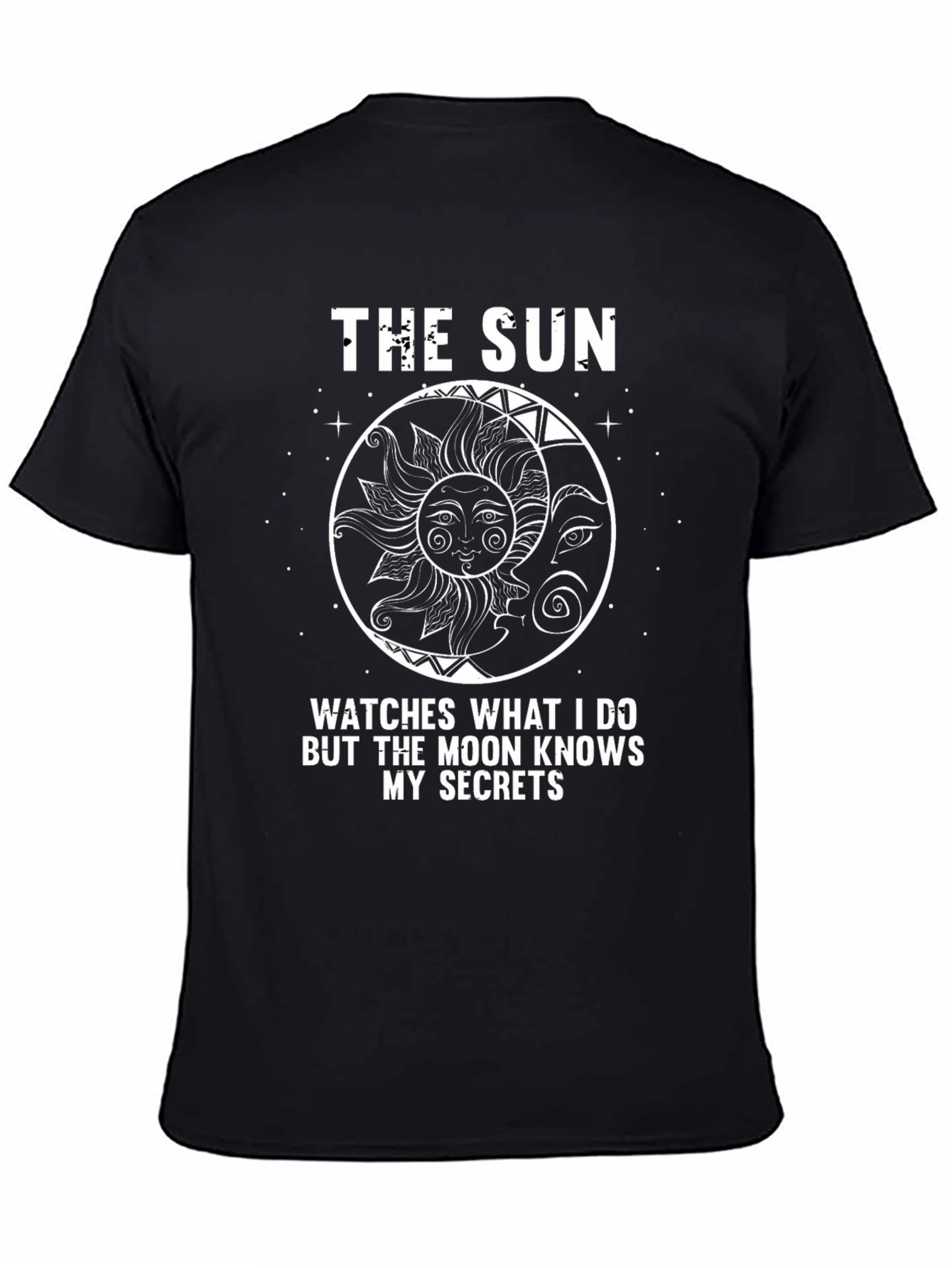 Black Sun & Moon Graphic Tee - Secrets T-Shirt view 4