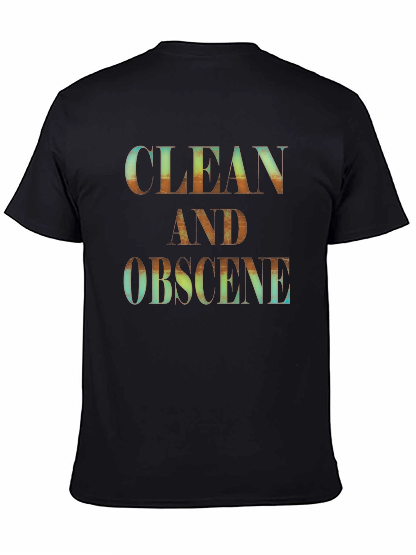 Black Clean and Obscene Graphic Tee - Black Unisex view 4
