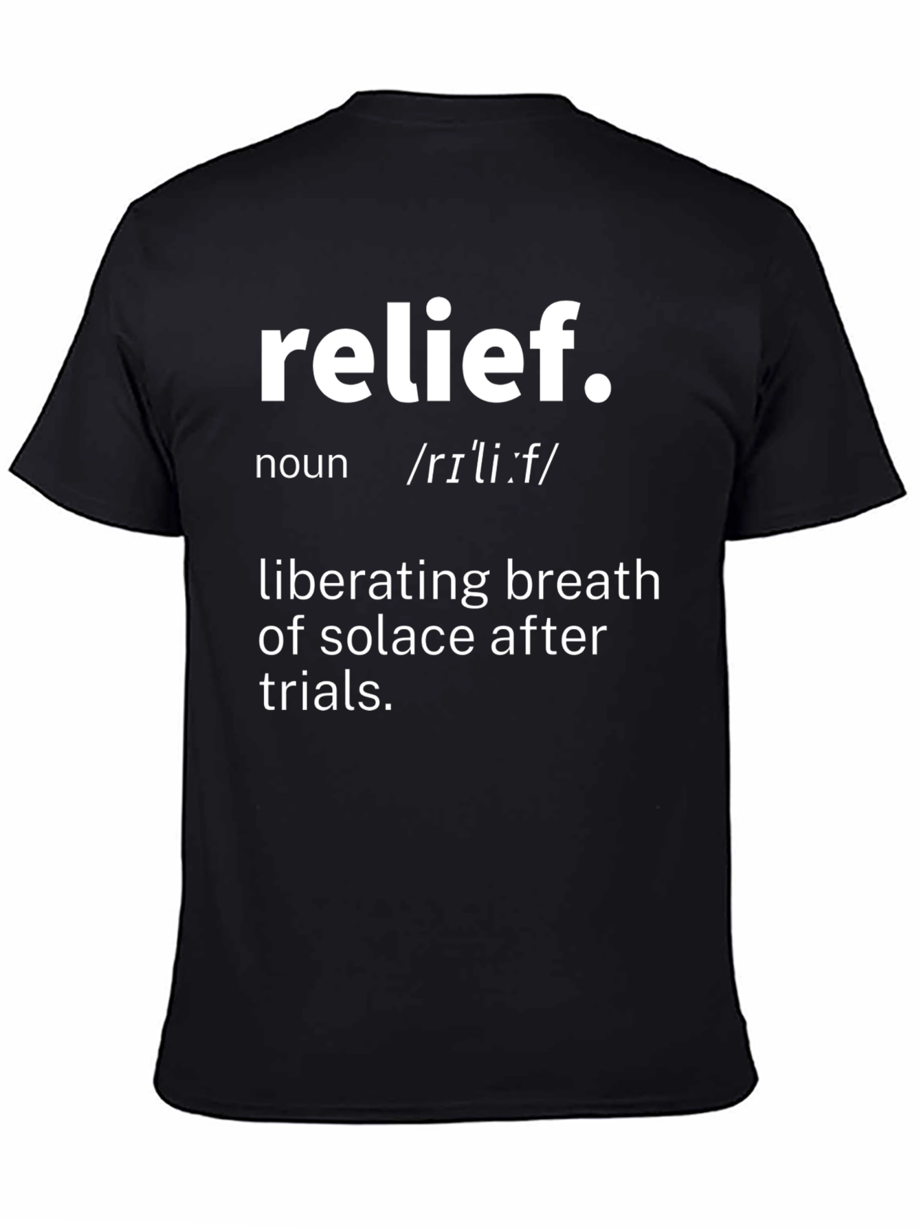 Relief Definition Graphic Tee - Comfort & Style - 4