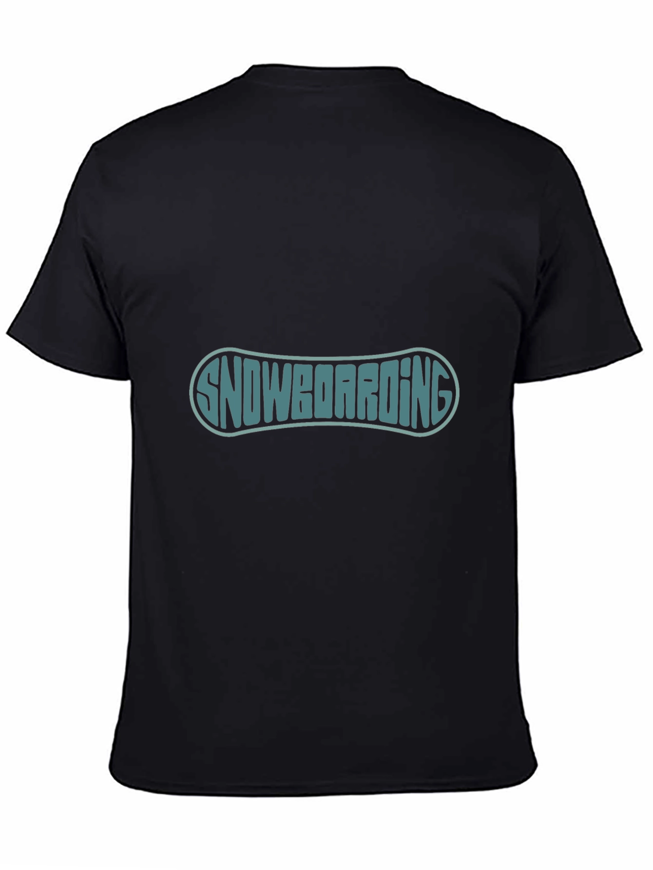 Black Snowboarding Graphic Tee - Black T-Shirt view 4