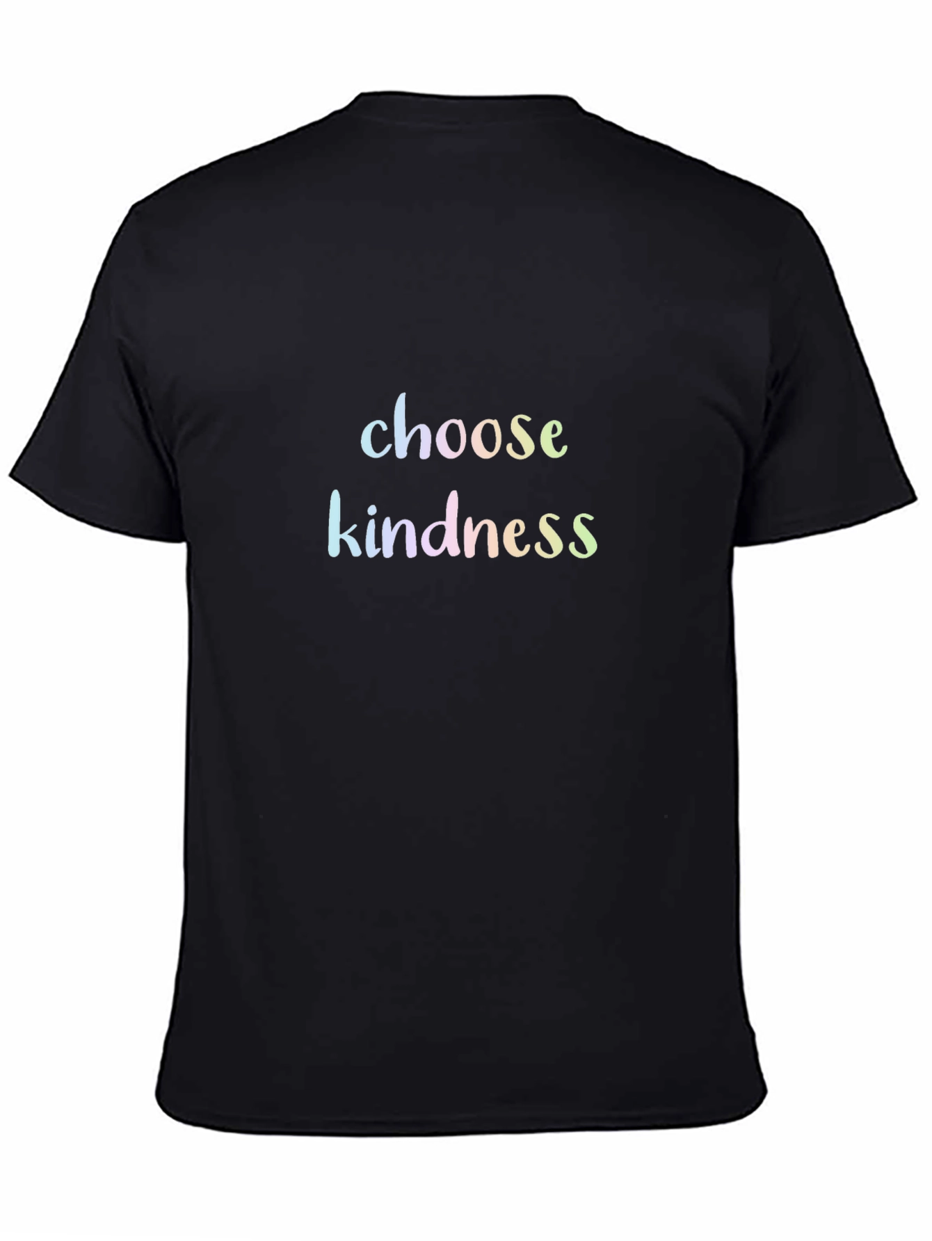 Black Choose Kindness Black T-Shirt view 4