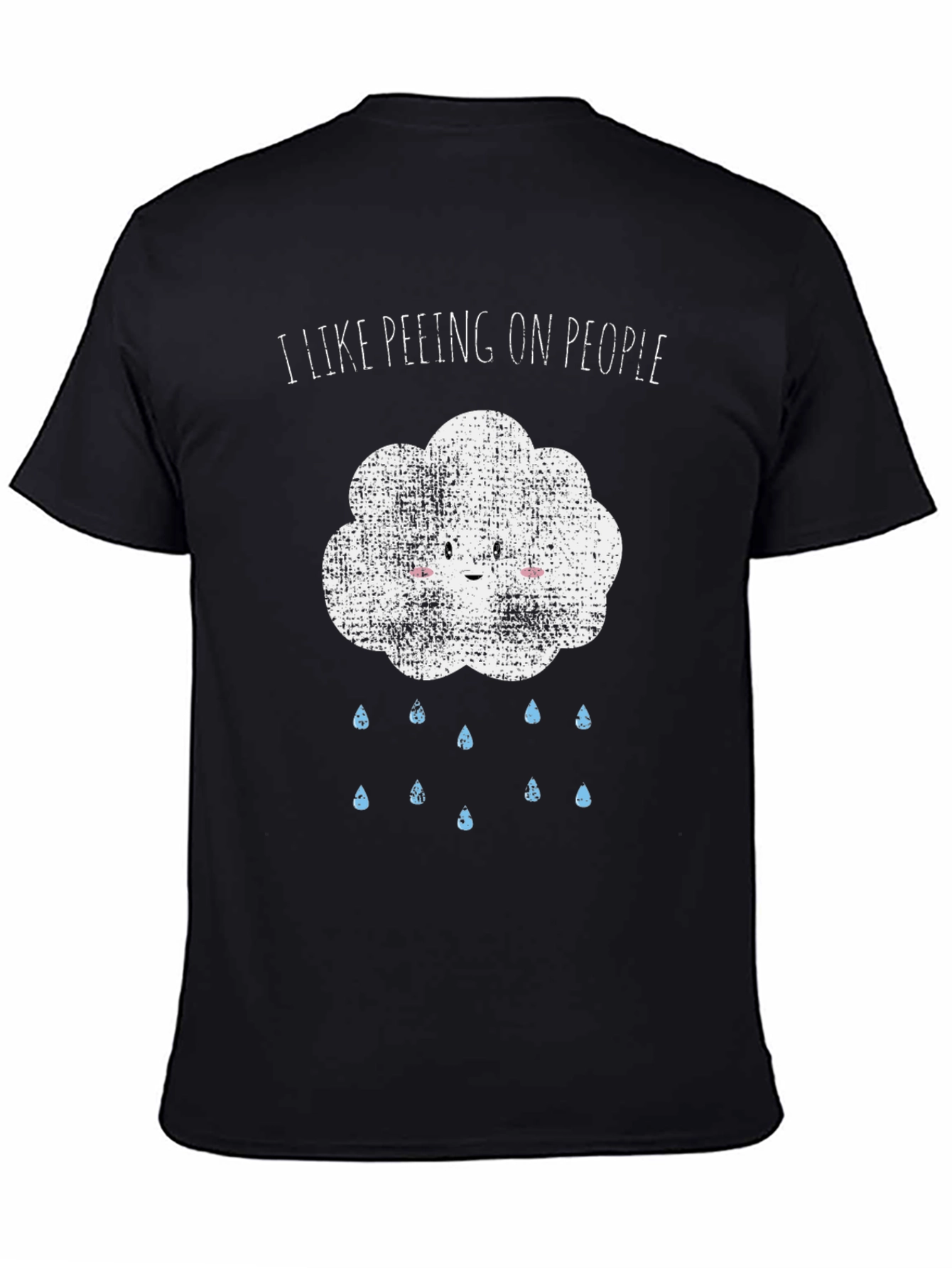 Black I Like Peeing On People Graphic Tee view 4