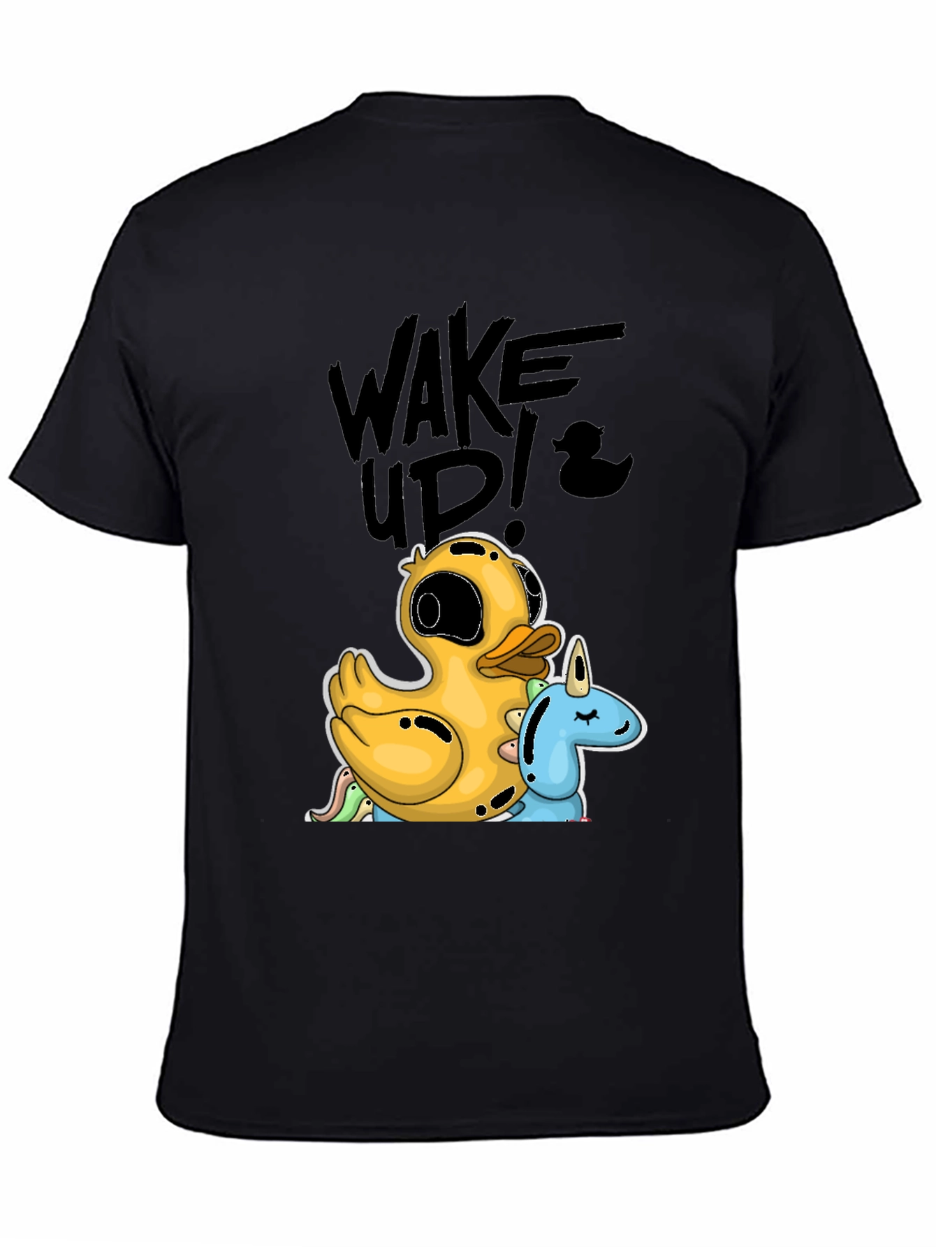 Black Duck & Unicorn Graphic Tee - Wake Up! view 4