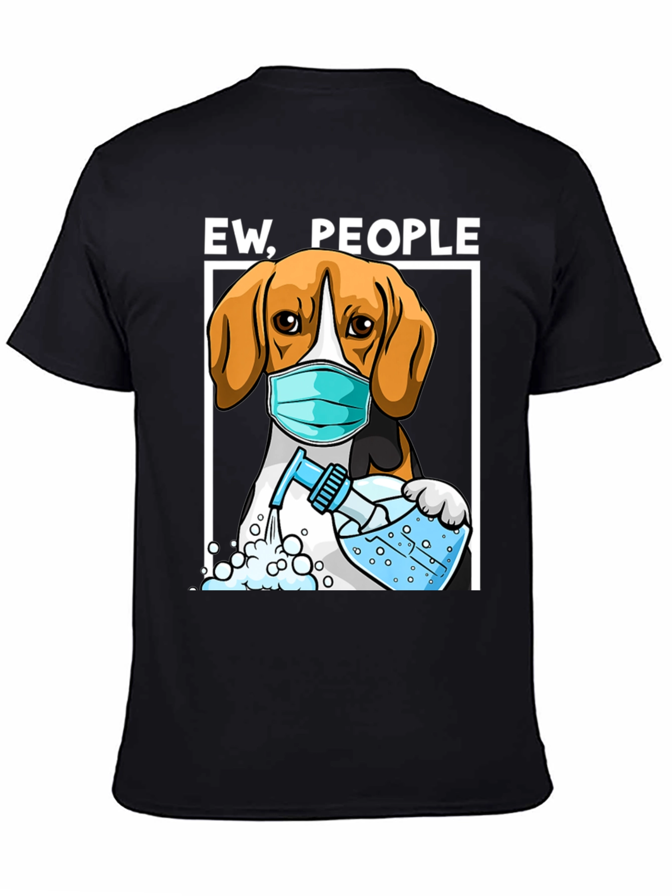 Black Ew People Dog T-Shirt view 4
